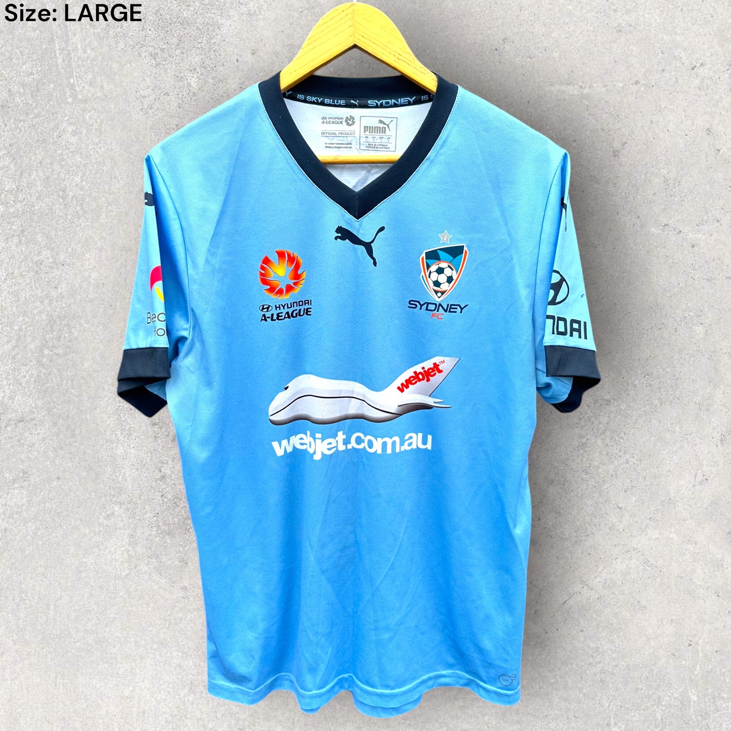 FILIP HOLOŠKO SIGNED SYDNEY FC 2015-2016 PUMA HOME JERSEY