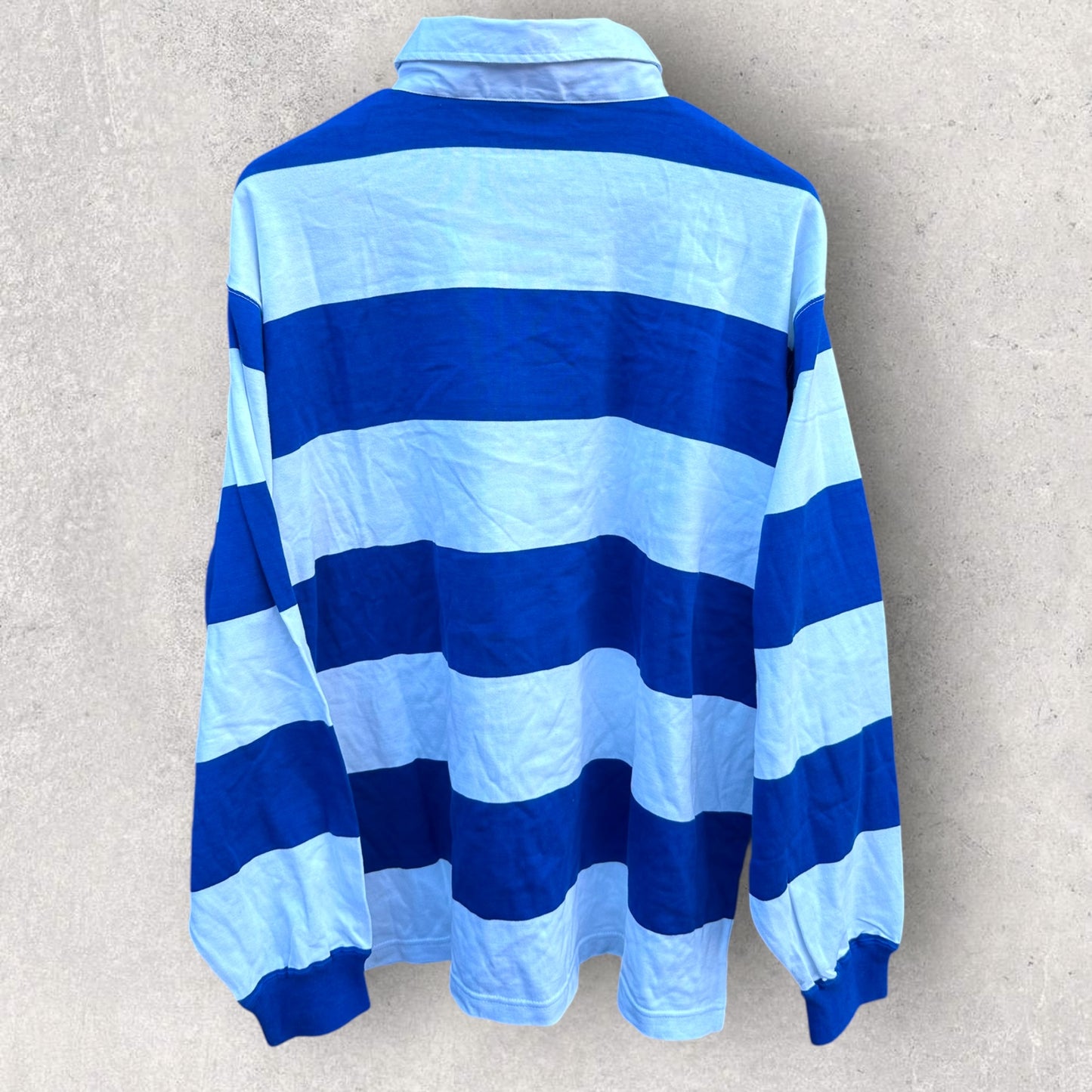 RUGBY UNION WORLD CUP COLLECTION 2003 REEBOK WHITE & BLUE LONG SLEEVE VINTAGE JERSEY