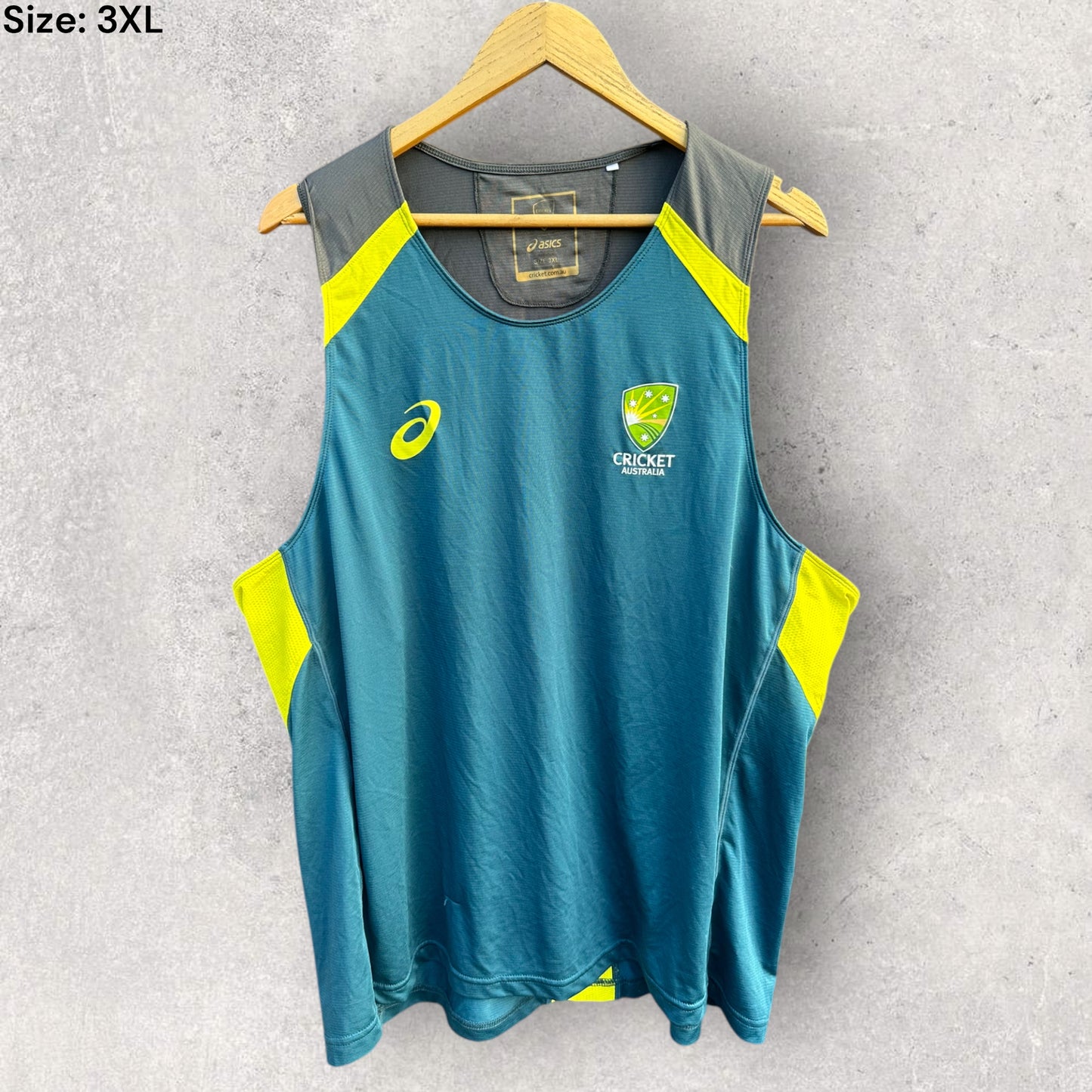 AUSTRALIAN CRICKET ASICS TRAINING SINGLET