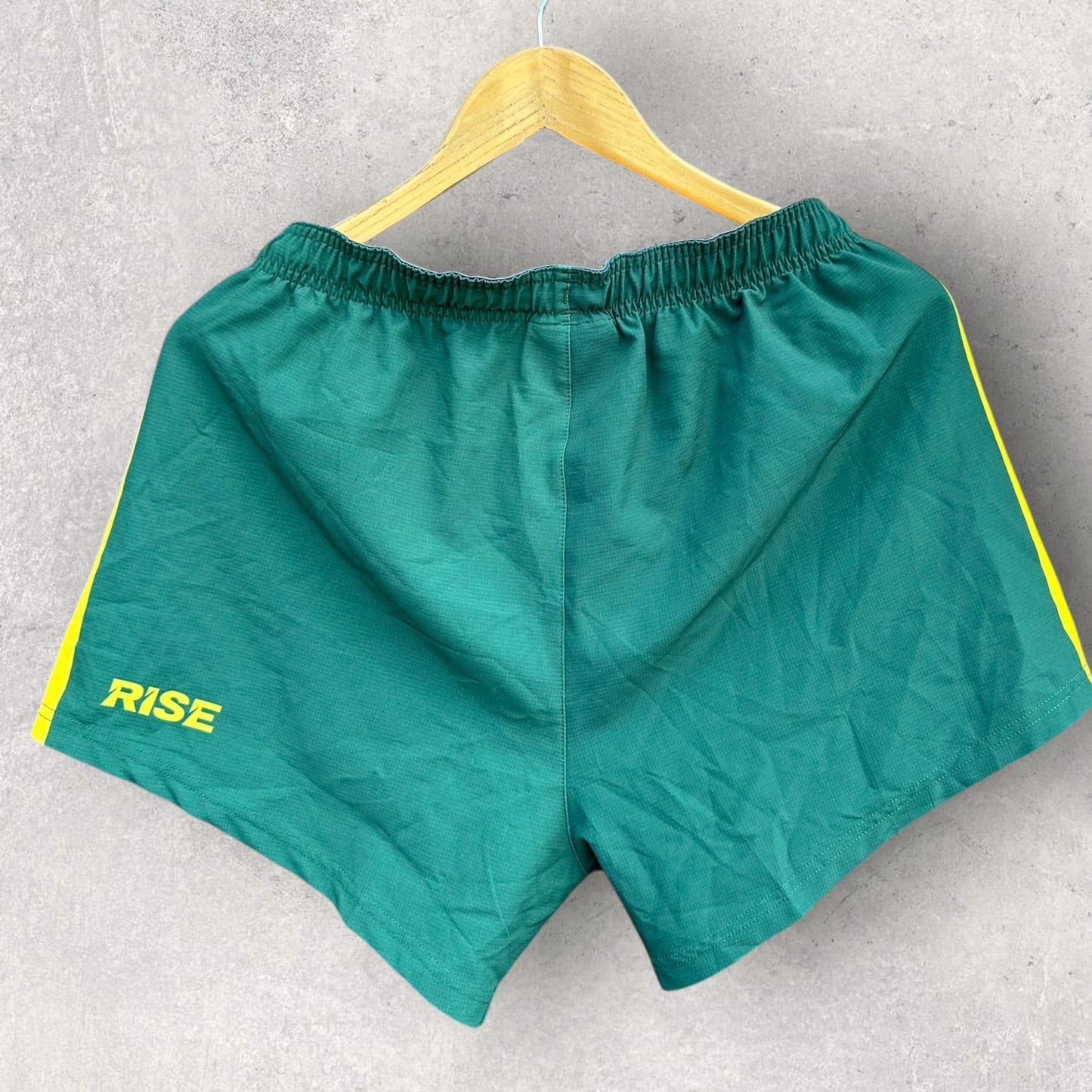 AUSTRALIAN KANGAROOS PM XIII MATCH WORN SHORTS BY DYLAN LUCAS