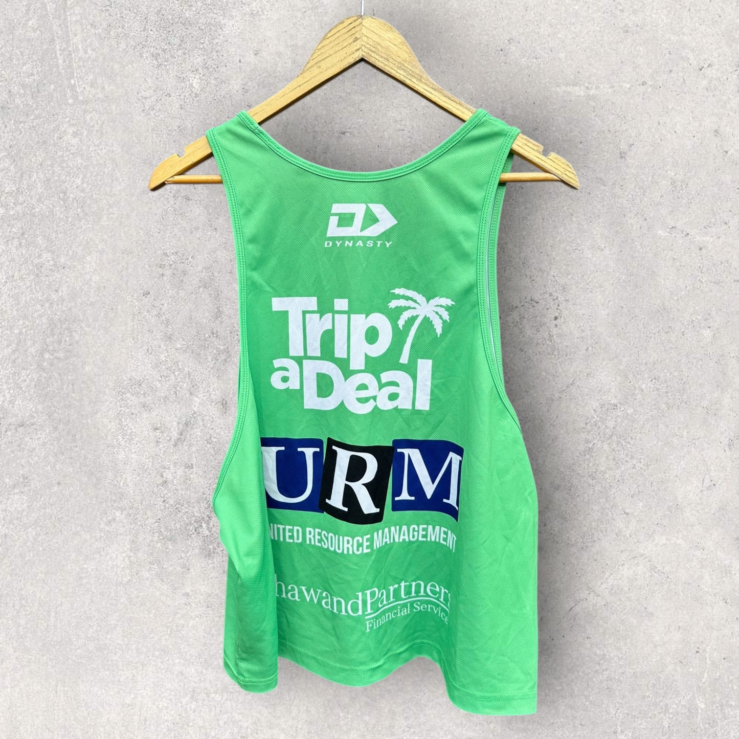 MANLY WARRINGAH SEA EAGLES GREEN PLAYER ISSUED TRAINING BIB