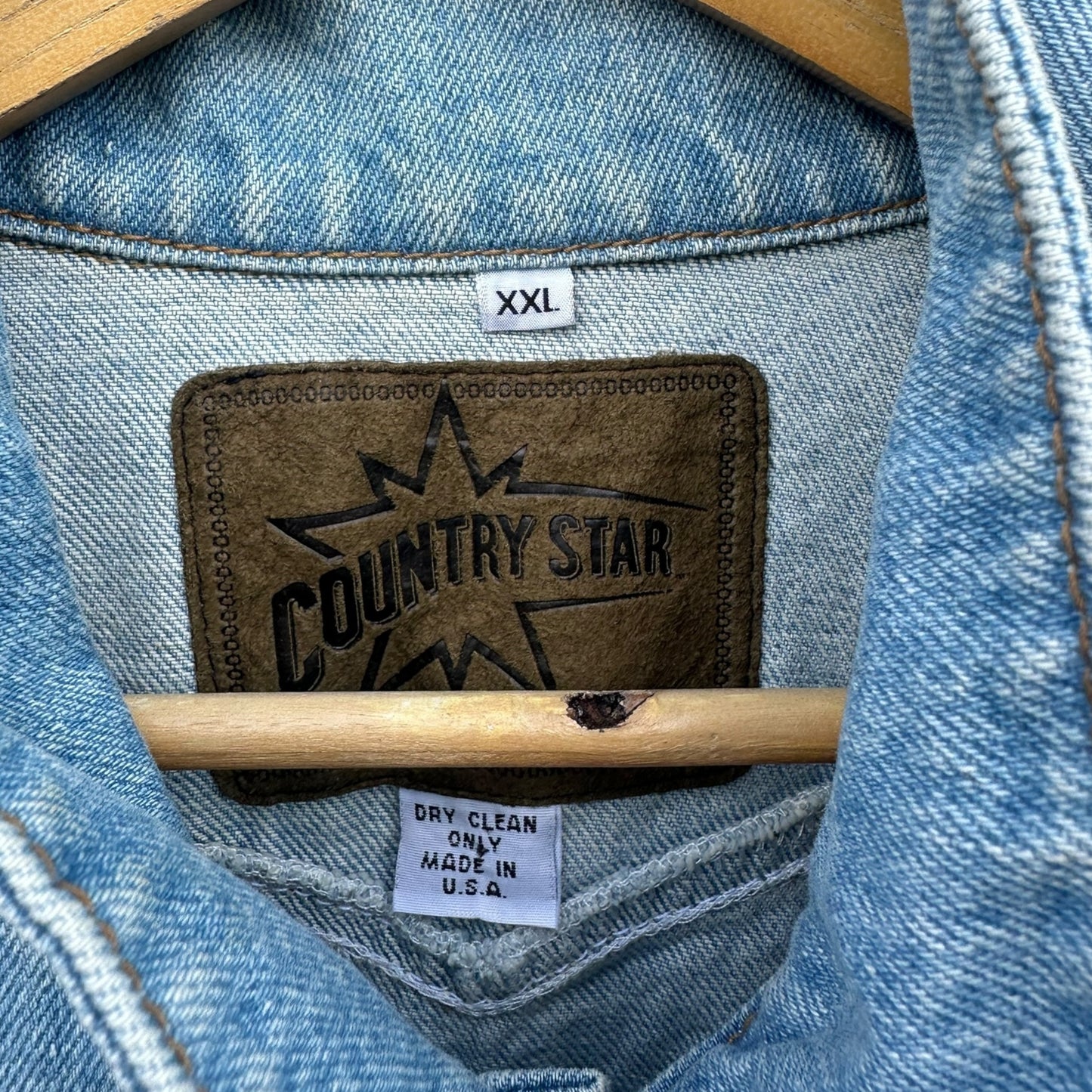 COUNTRY STAR HOLLYWOOD RESTAURANT 1990s VINTAGE DENIM VEST JACKET