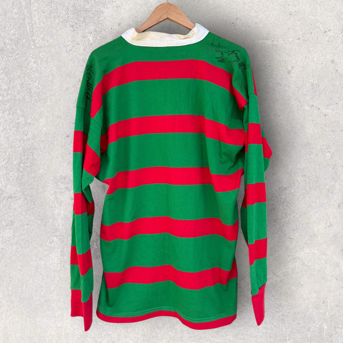 South Sydney Rabbitohs Rugby League Vintage Jersey Signed by 1980s Players