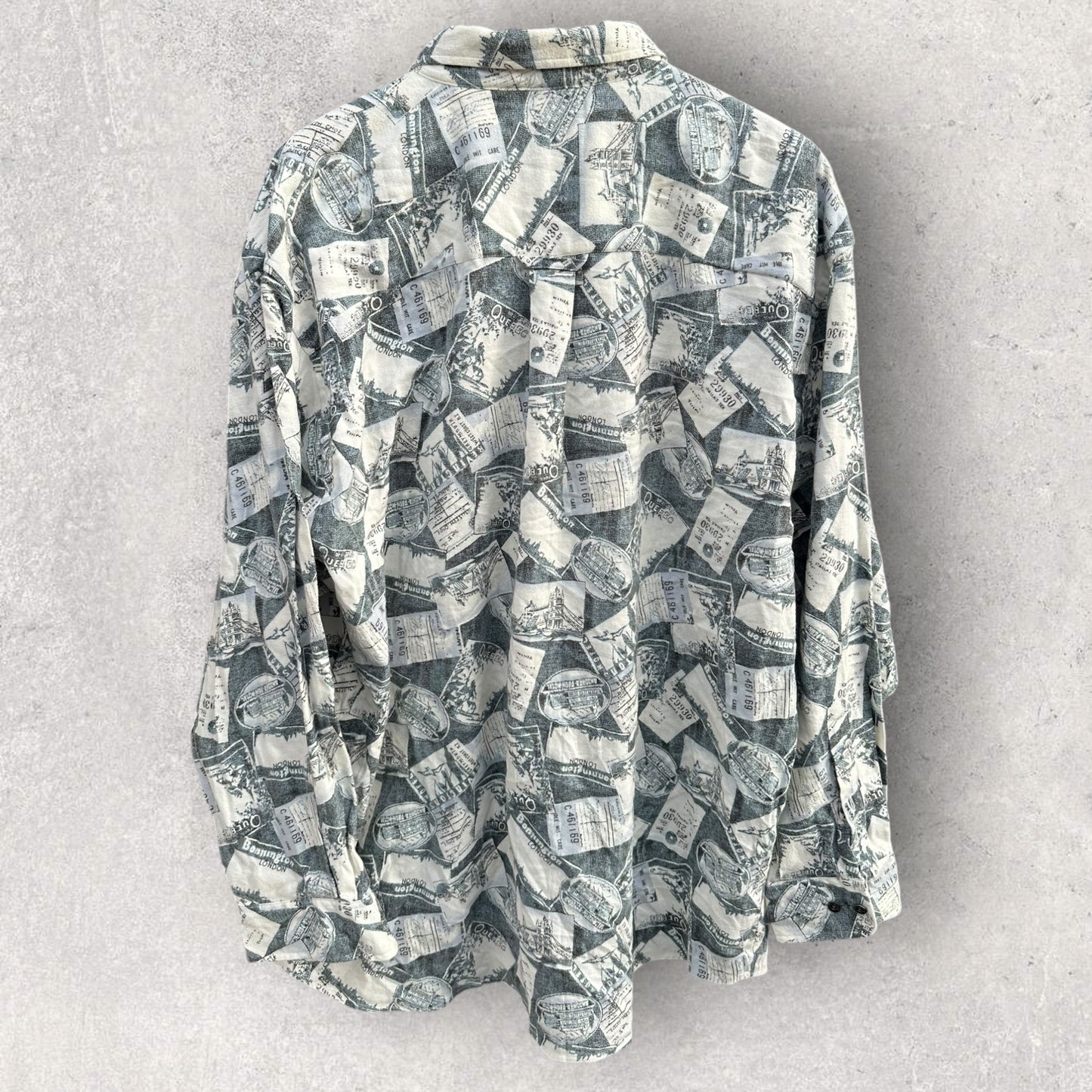 PENDLETON VINTAGE ALL OVER PRINT LONG SLEEVE BUTTON UP SHIRT