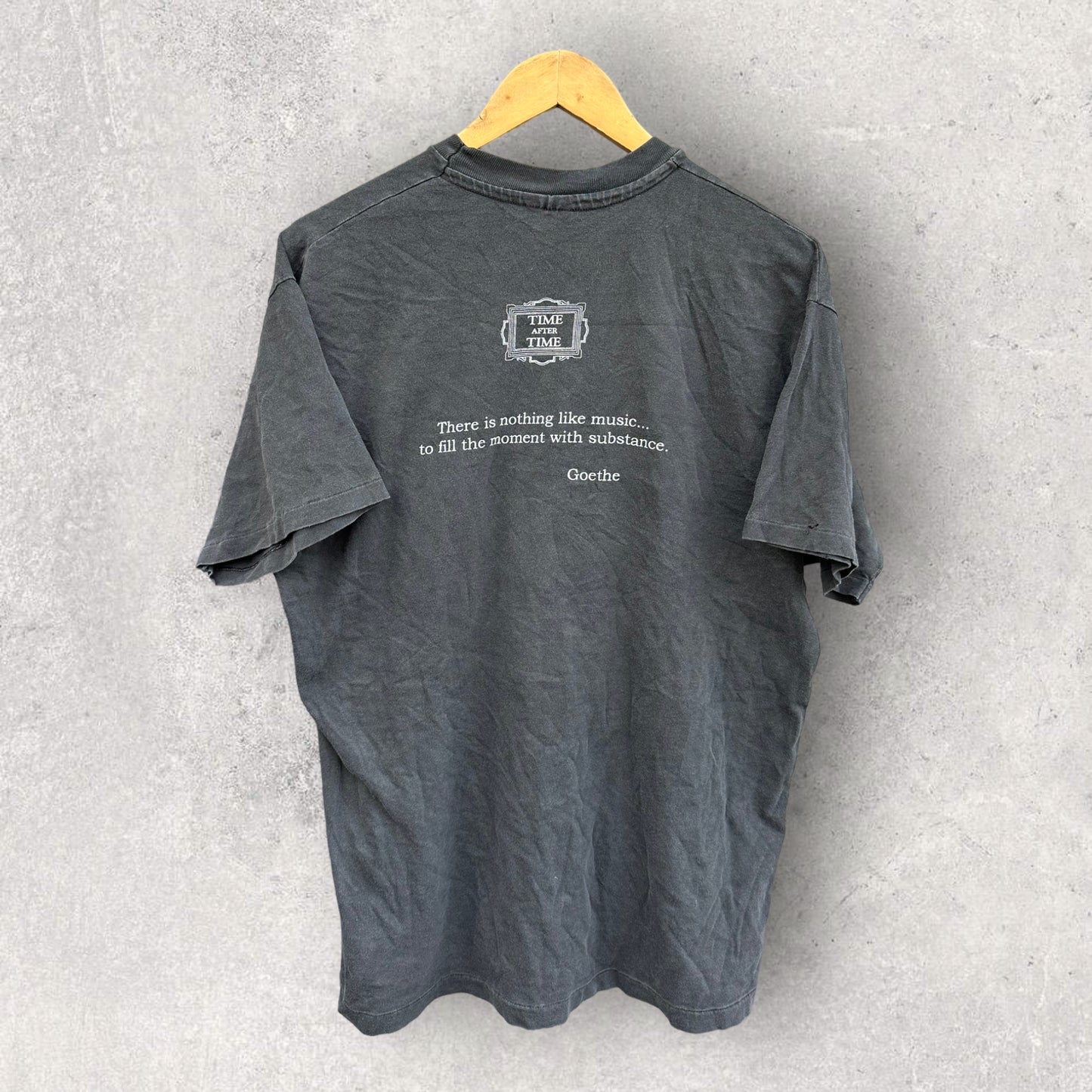 MOZART TIME AFTER TIME 1993 BLACK SINGLE STITCHED T-SHIRT