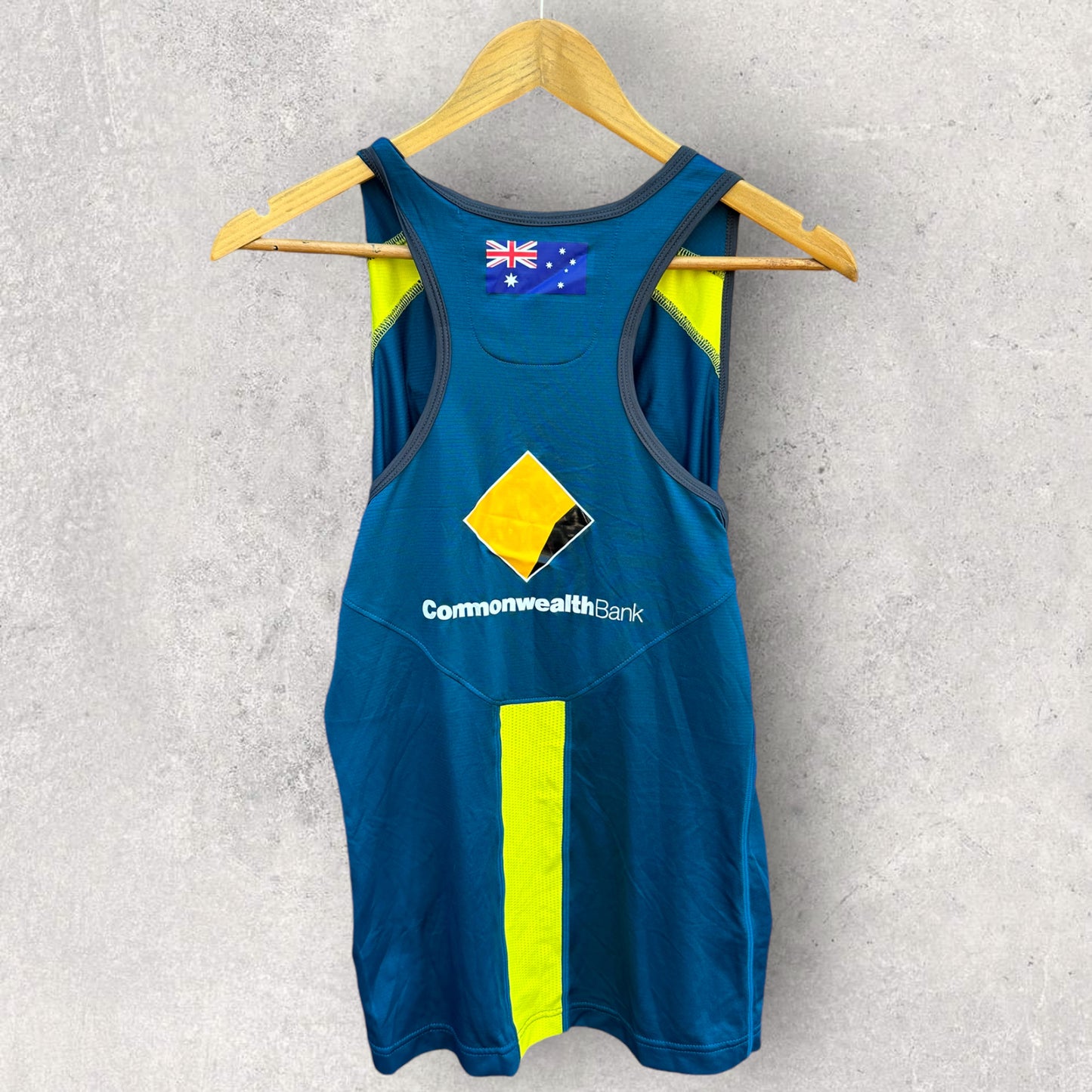 CRICKET AUSTRALIA ASICS TRAINING SINGLET PLAYER ISSUED TO AJ WELLINGTON