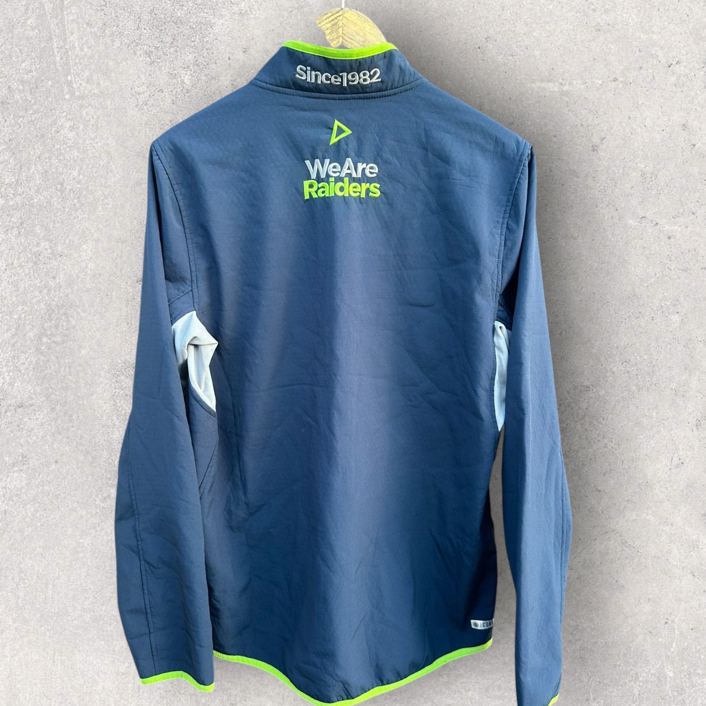 Canberra Raiders ISC Staff issued full zip blue rugby league jacket