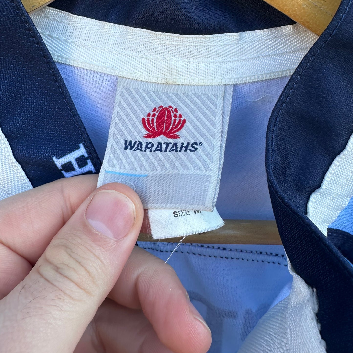 NEW SOUTH WALES WARATAHS ISC PLAYER WORN RUGBY UNION SUPER 14 JERSEY #11