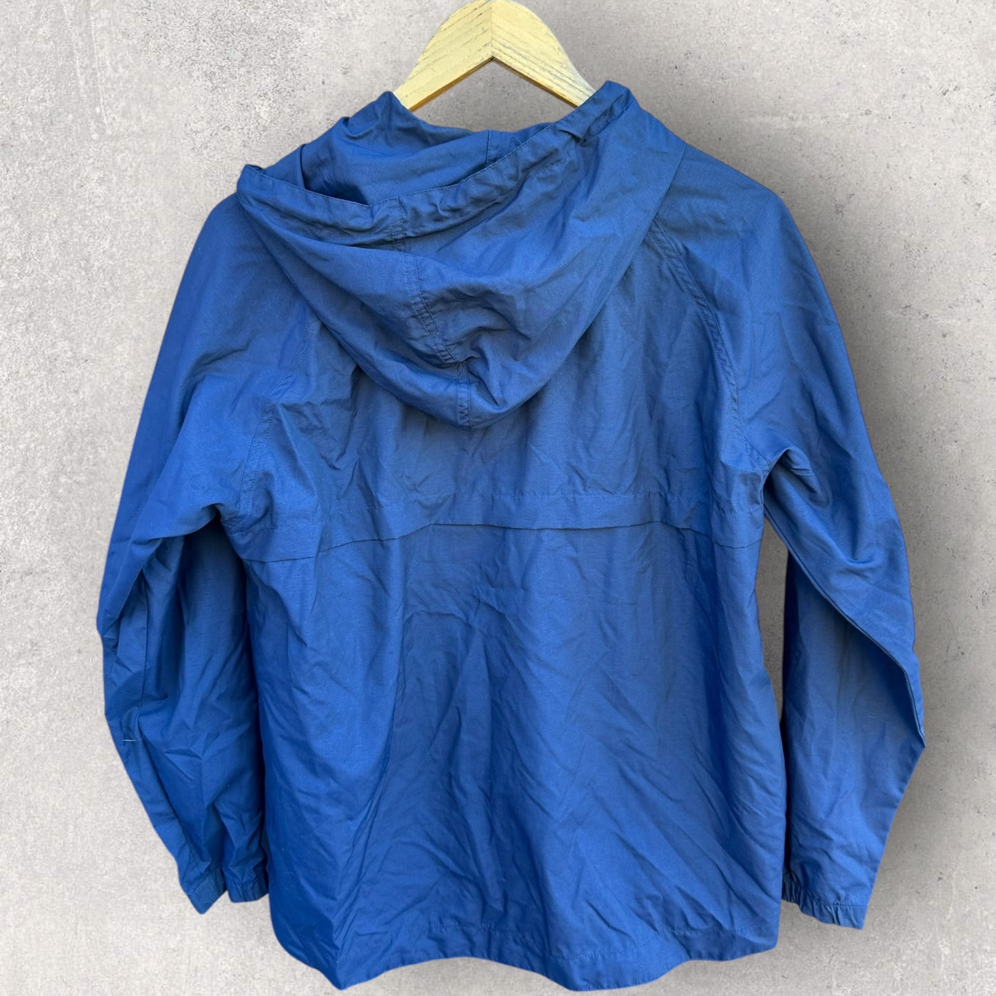 RALPH LAUREN POLO HALF ZIP BLUE WINDBREAKER HOODED JACKET