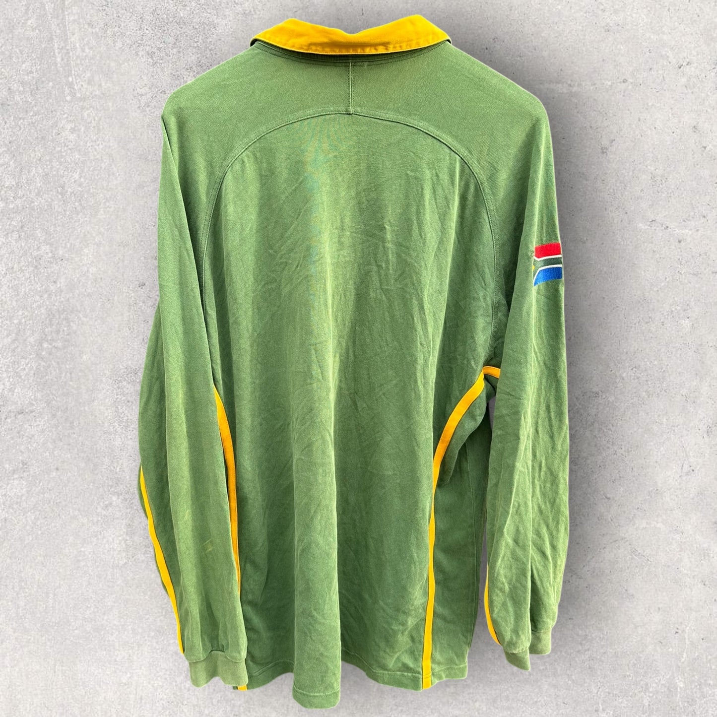 SOUTH AFRICAN SPRINGBOKS NIKE CASTLE LAGER LONG SLEEVE VINTAGE RUGBY JERSEY