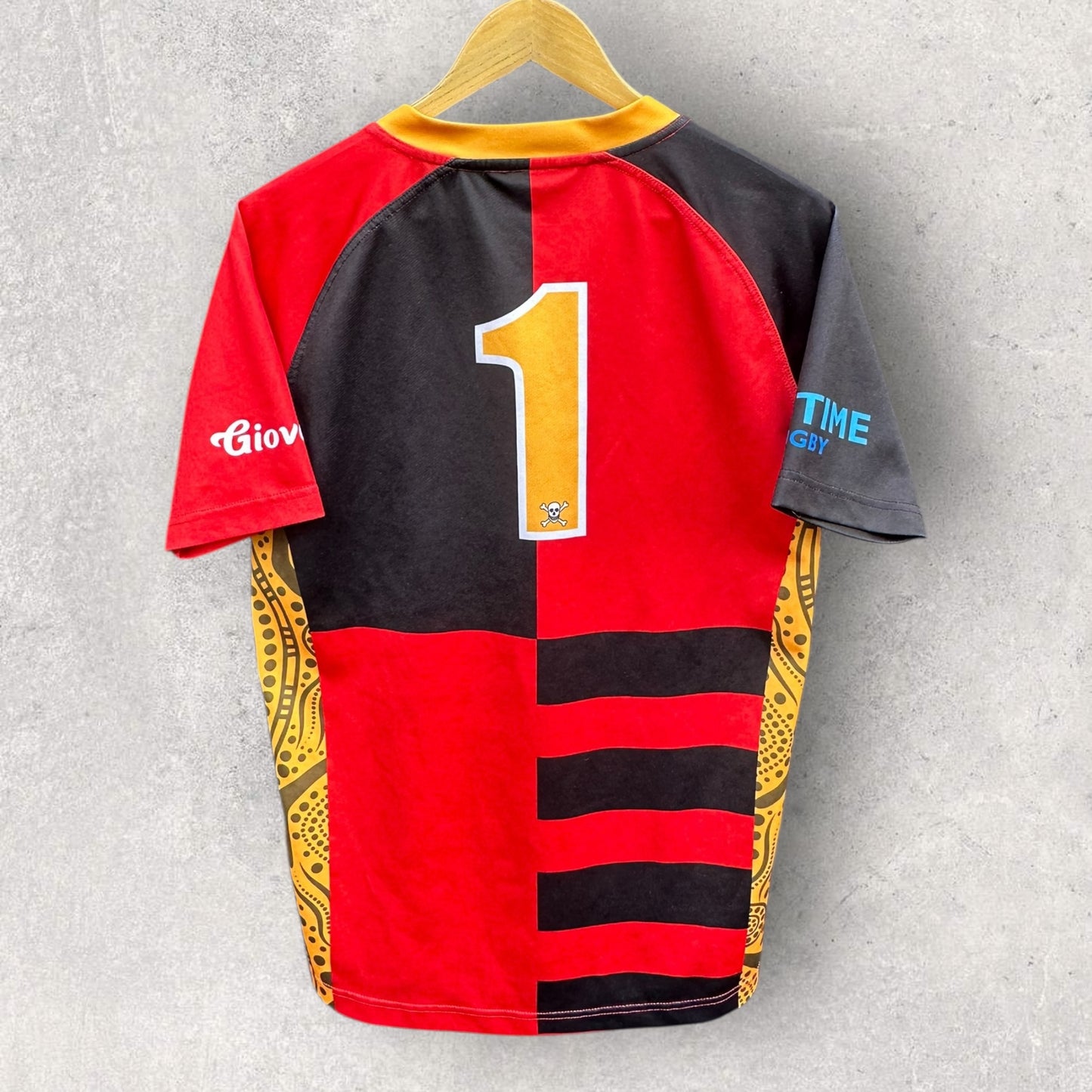 NORTHS PIRATES RUGBY UNION MATCH WORN JERSEY