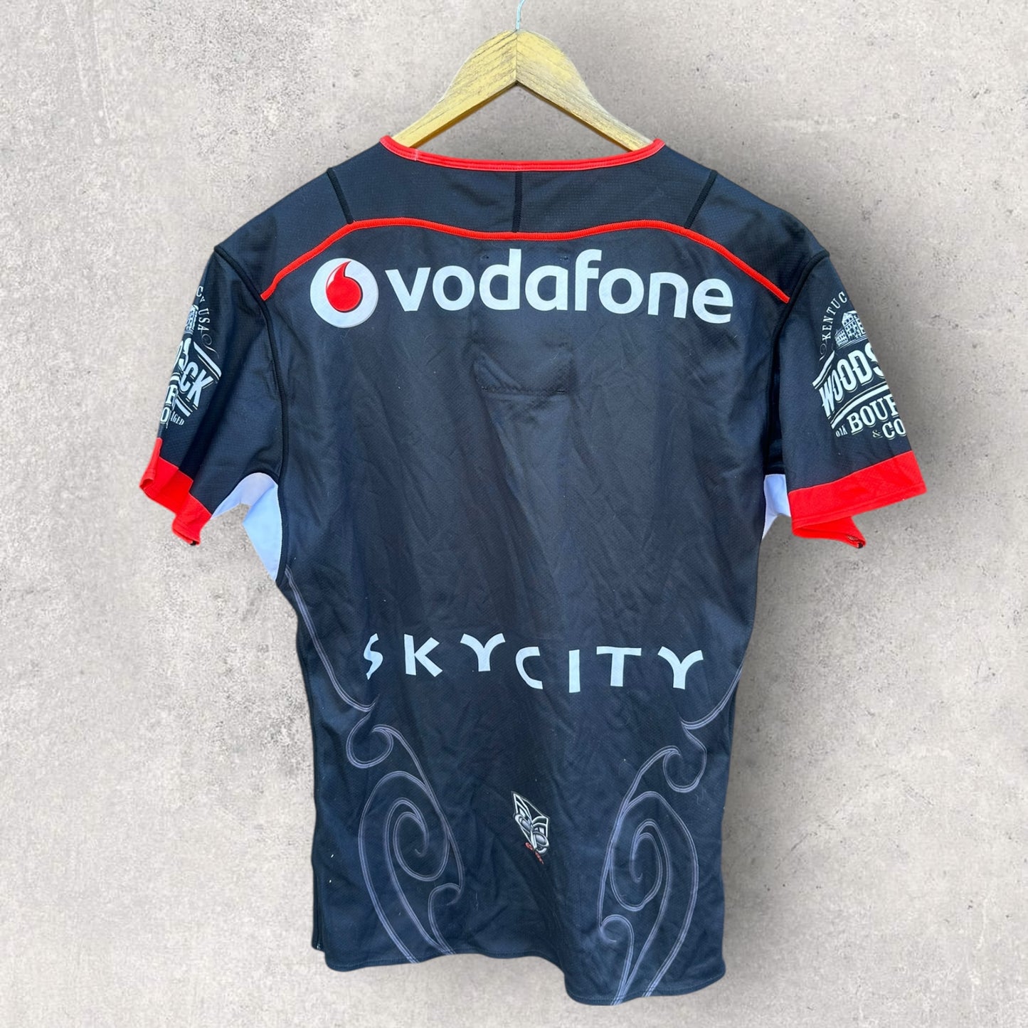 NEW ZEALAND WARRIORS 2015 HOME PLAYER CUT JERSEY