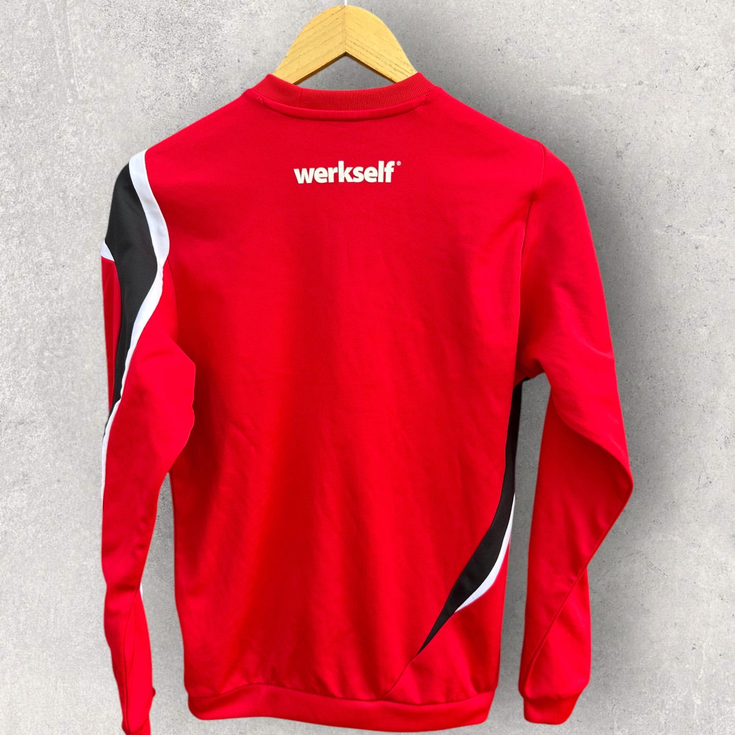 BAYERN LAVERKUSEN ADIDAS 2009 FOOTBALL PULLOVER RED JUMPER