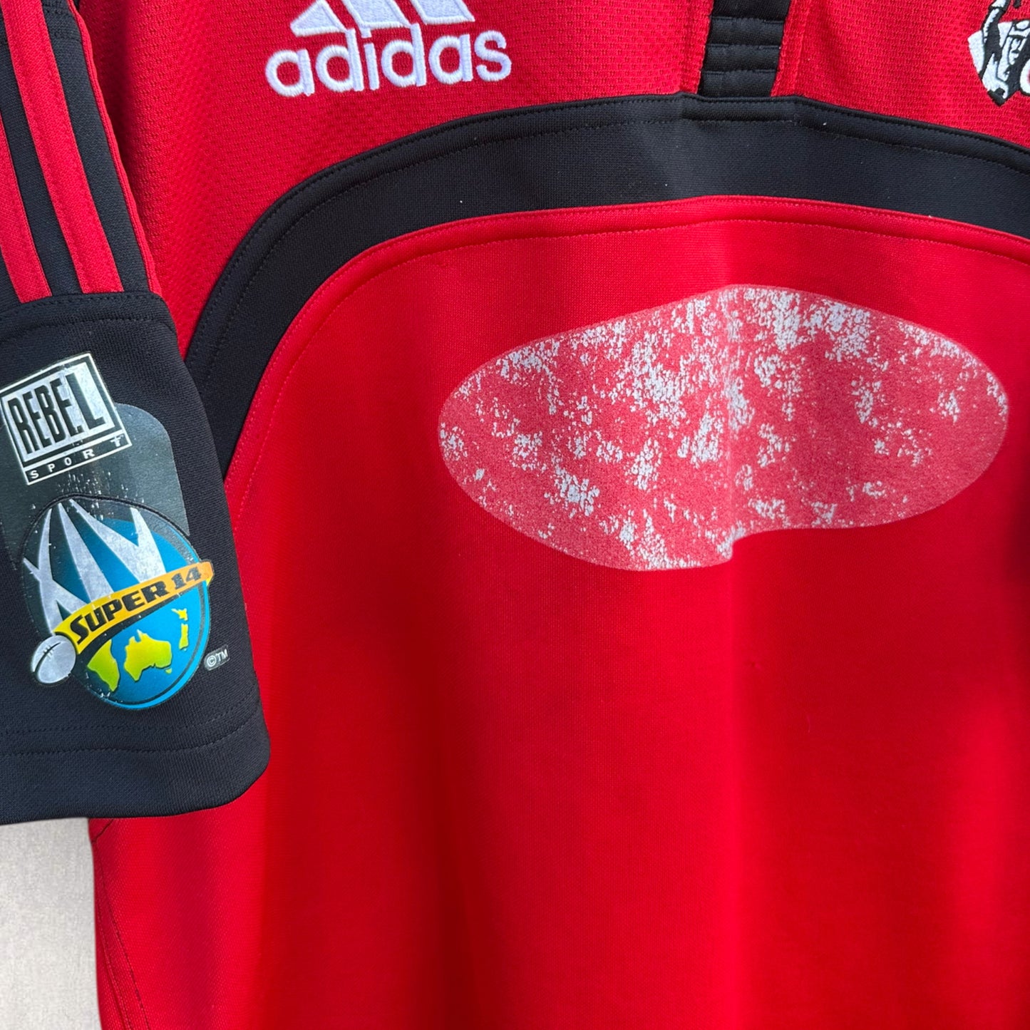 CANTERBURY CRUSADERS ADIDAS VINTAGE 2006 SUPER 14 RUGBY UNION JERSEY