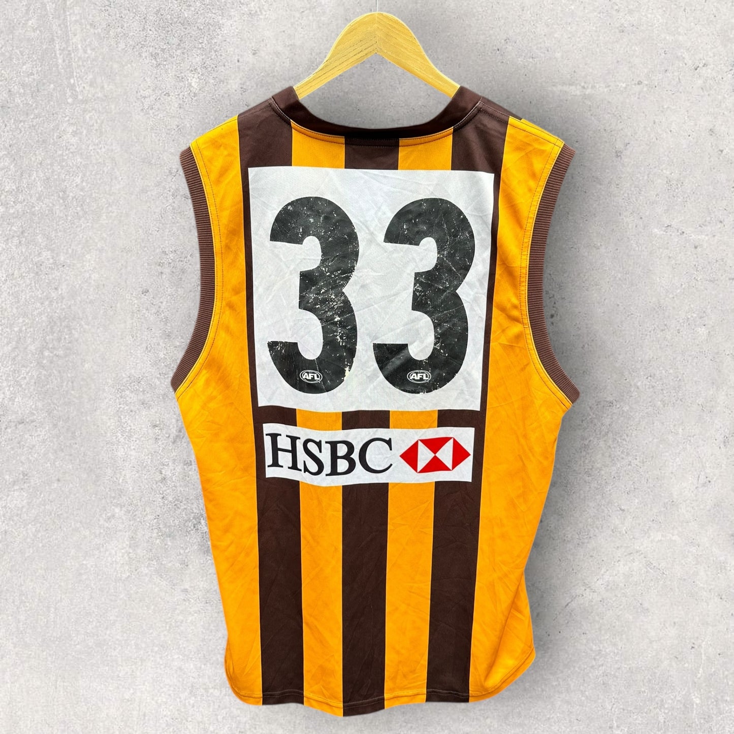 HAWTHORN HAWKS PUMA 2011 50TH ANNIVERSARY AFL GUERNSEY