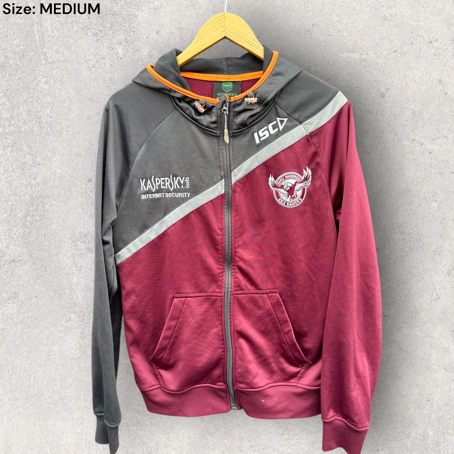 MANLY WARRINGAH SEA EAGLES ISC 2014 HOODED JACKET