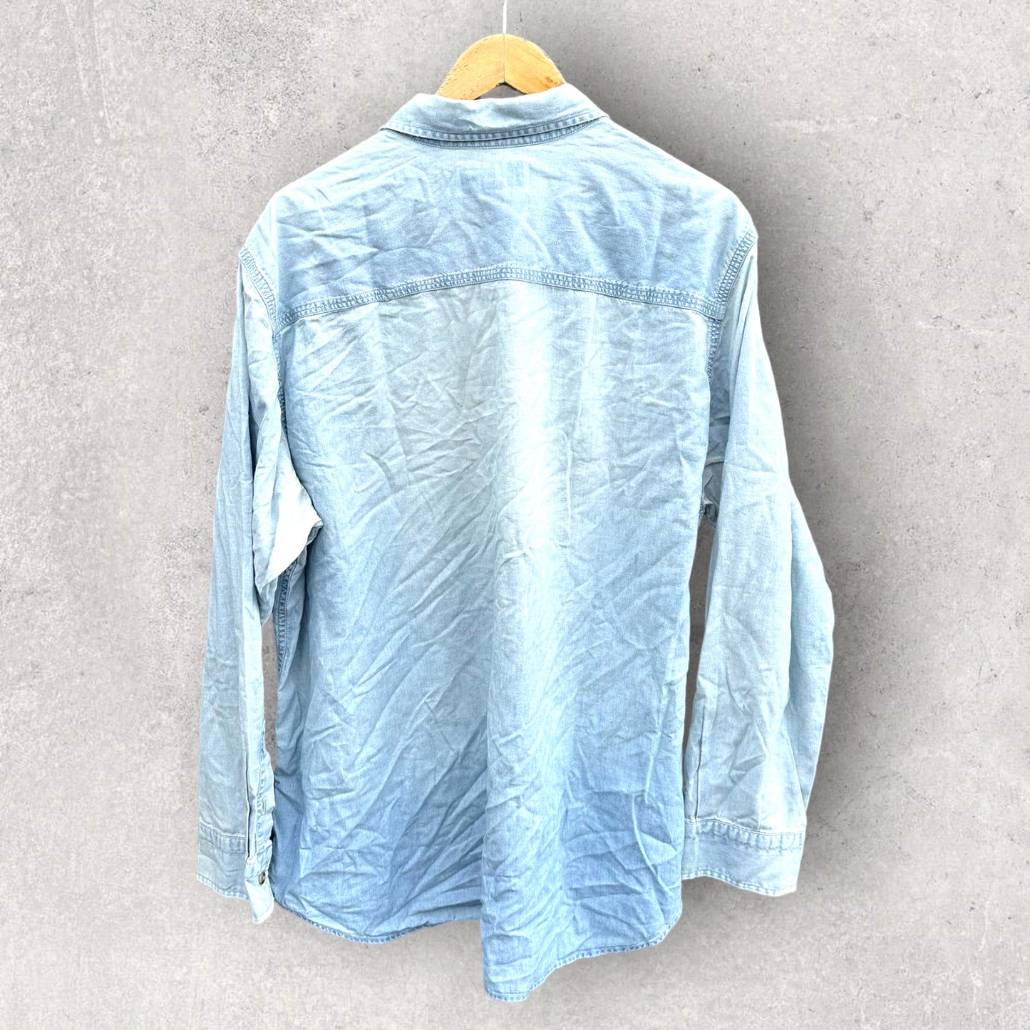 TIMBERLAND BLUE LONG SLEEVE THICK SHIRT