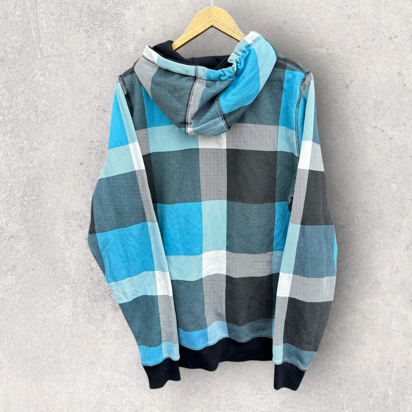 CRONULLA SHARKS X-BLADES TARTAN HOODED JACKET PLAYER ISSUED