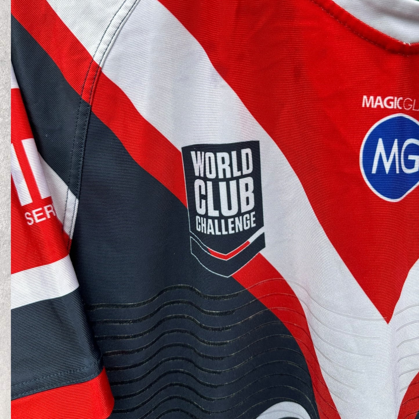 SYDNEY ROOSTERS WORLD CLUB CHALLENGE 2019 PLAYER ISSUED SPARE JERSEY