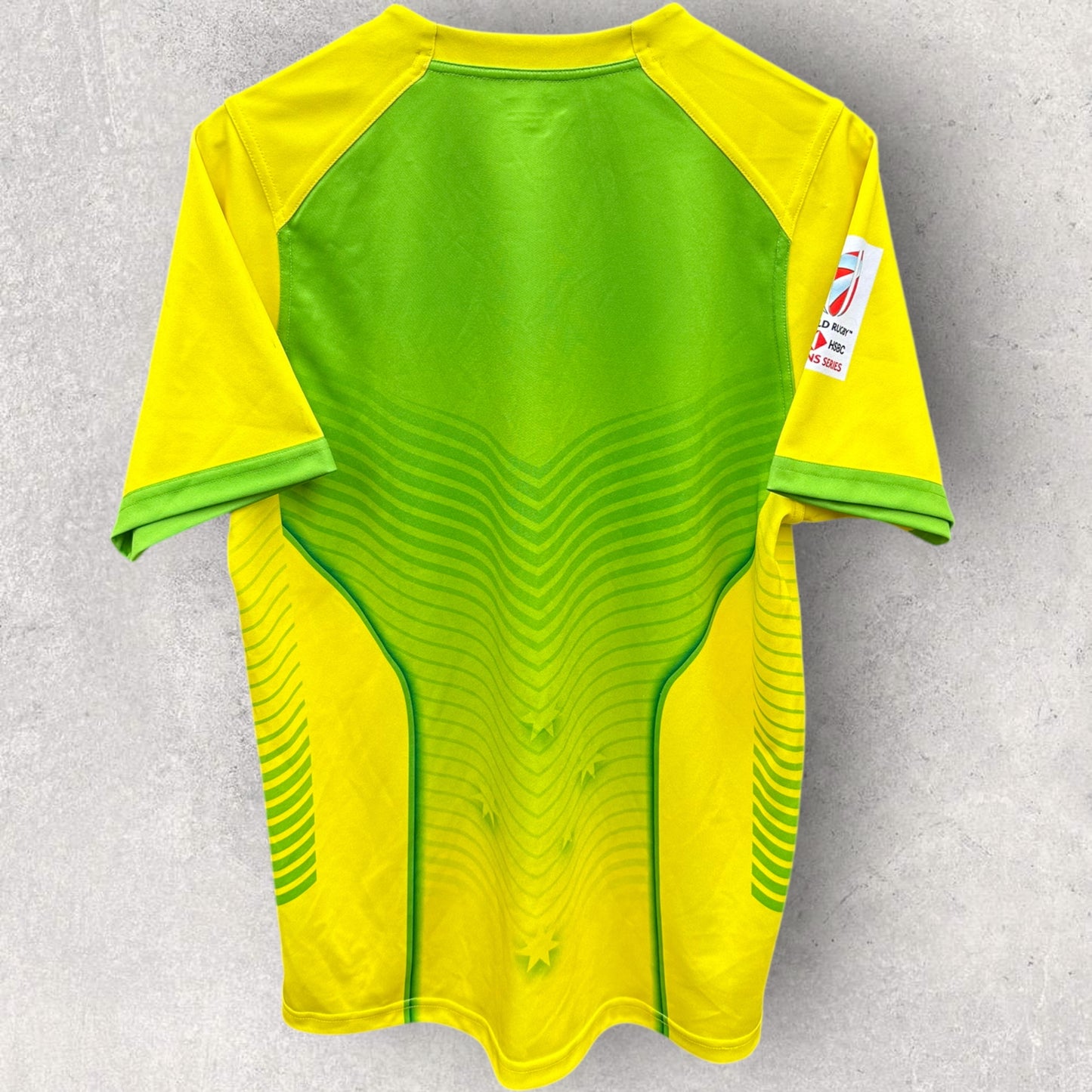 AUSTRALIA RUGBY 7s ASICS 2019 JERSEY BRAND NEW WITH TAGS SIGNED BY SQUAD