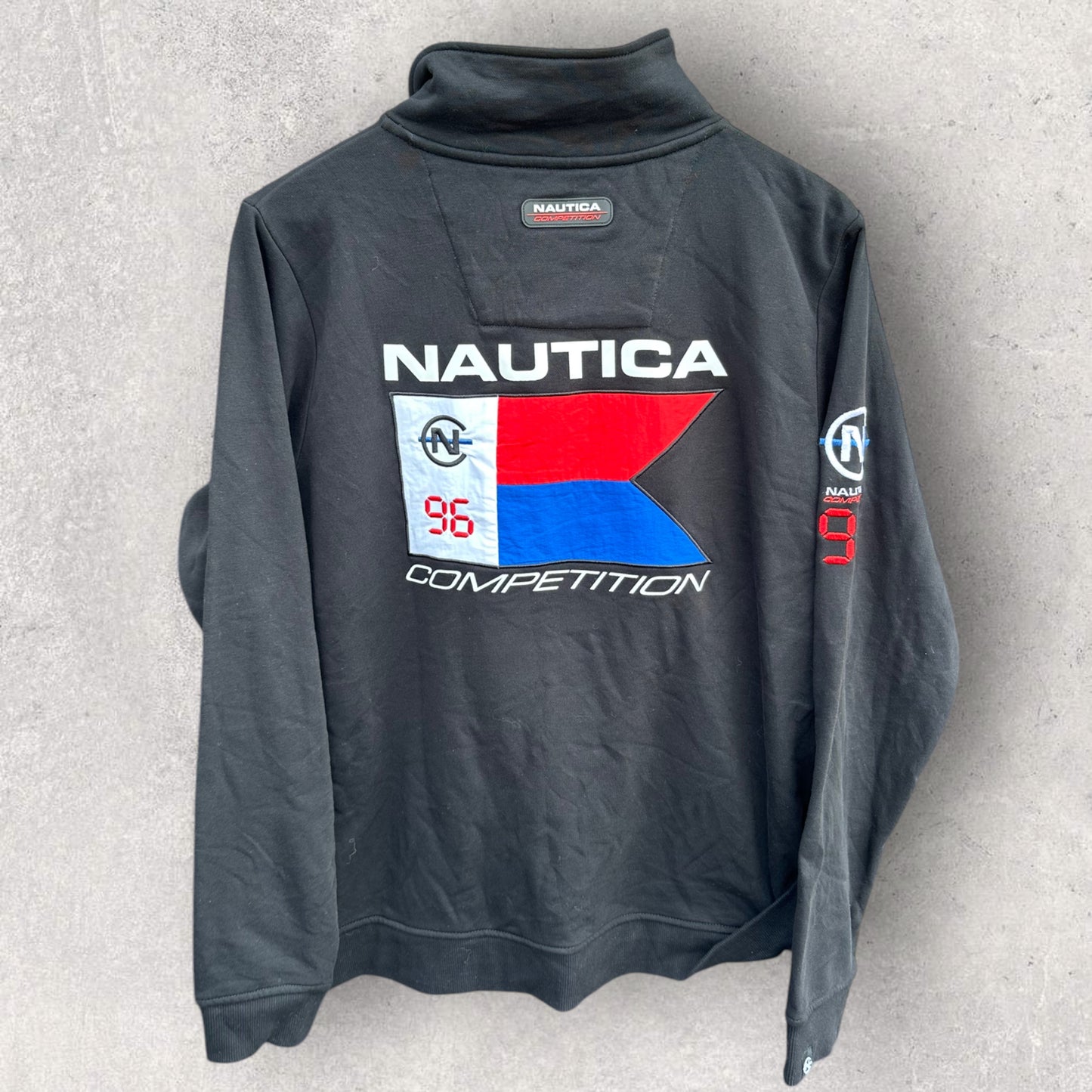 NAUTICA COMPETITION BLACK PULLOVER JACKET