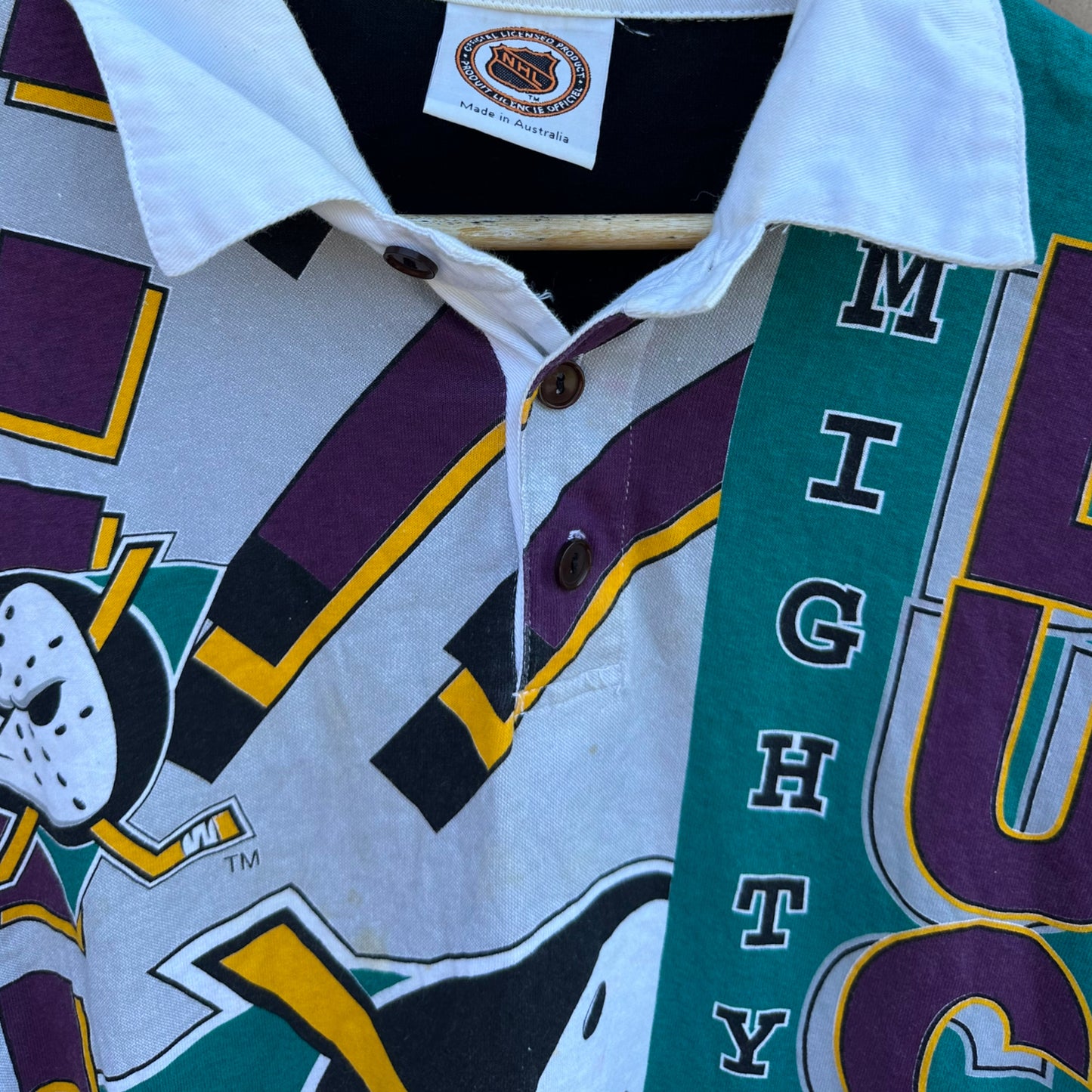 MIGHTY DUCKS VINTAGE LONG SLEEVE SHIRT