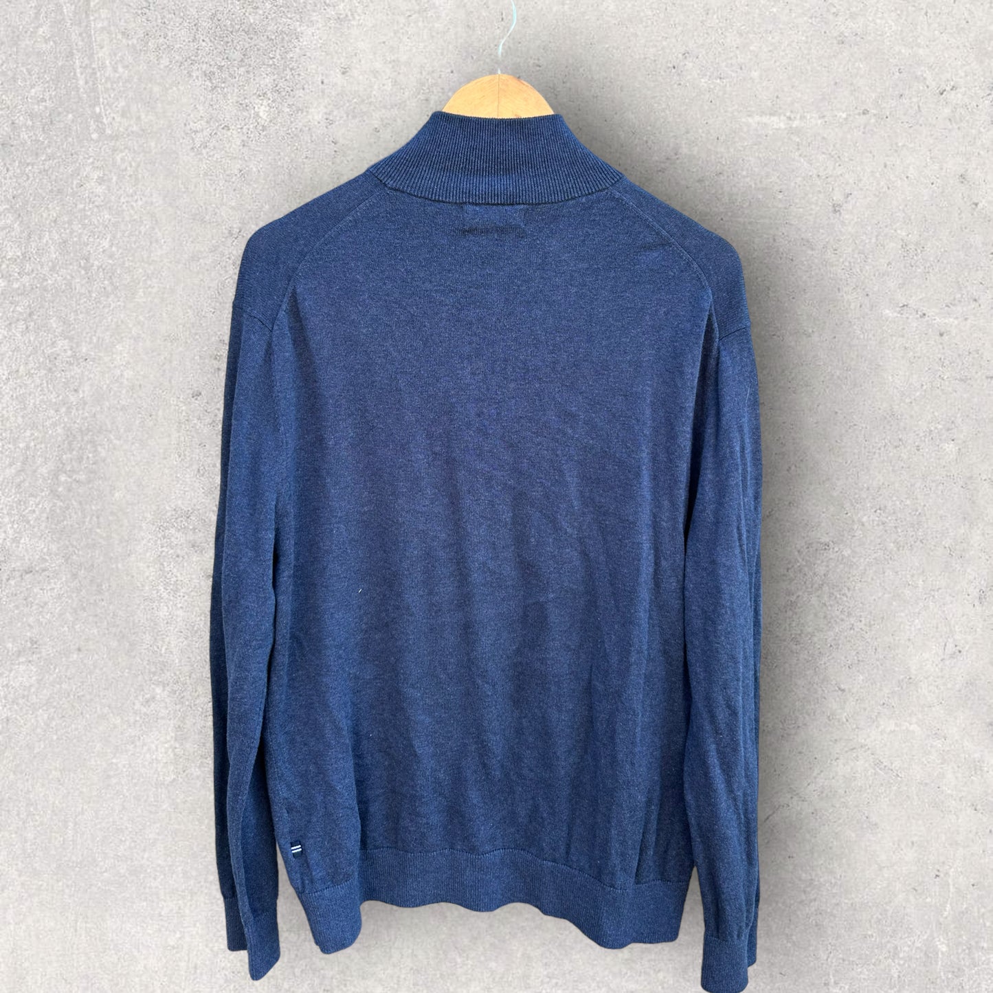 NAUTICA BLUE QUARTERZIP LONG SLEEVE TOP