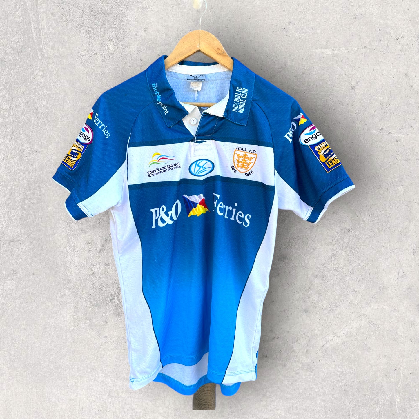 ADEL FELLOUS HULL FC 2008 MATCH WORN HOME JERSEY