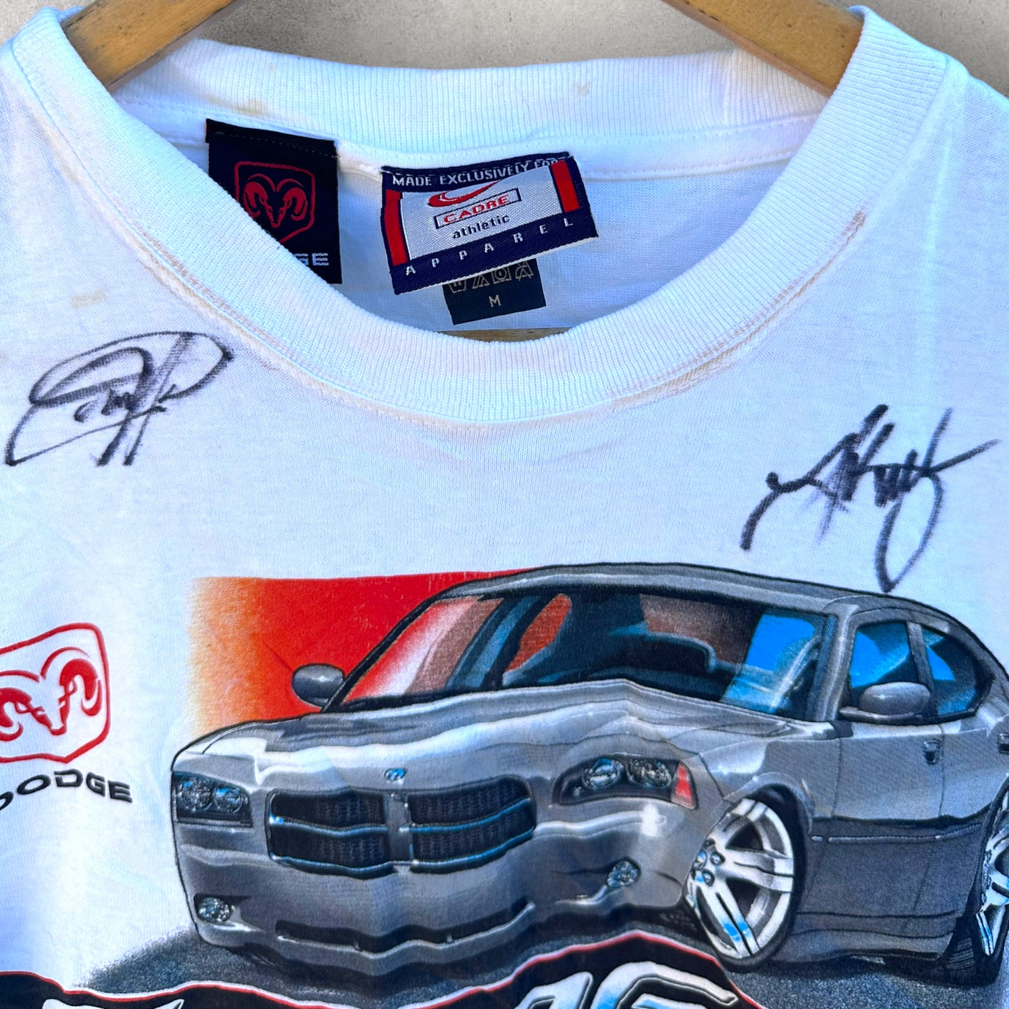 DODGE CHARGER VINTAGE SIGNED T-SHIRT