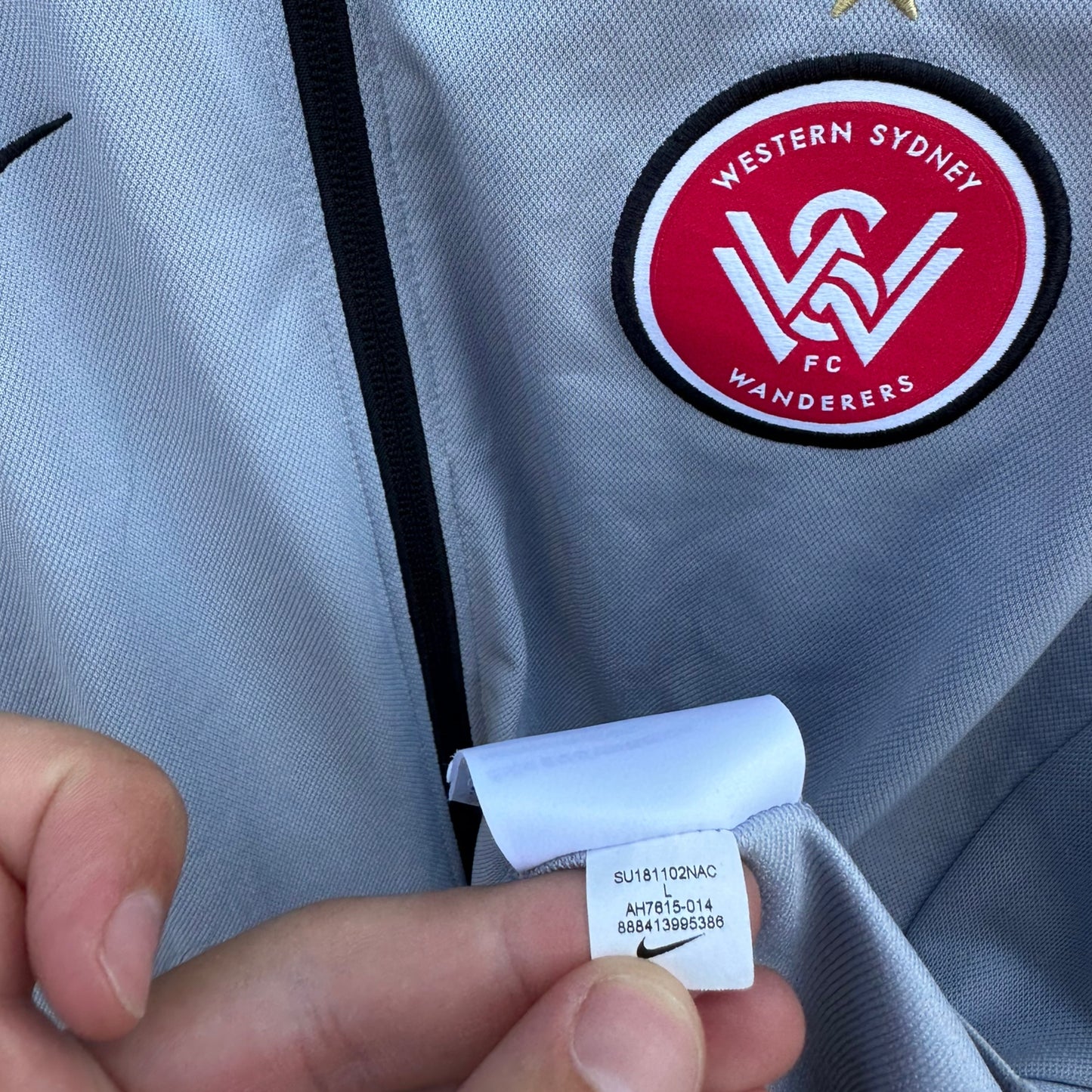 WSW NIKE GREY FULL ZIP JACKET