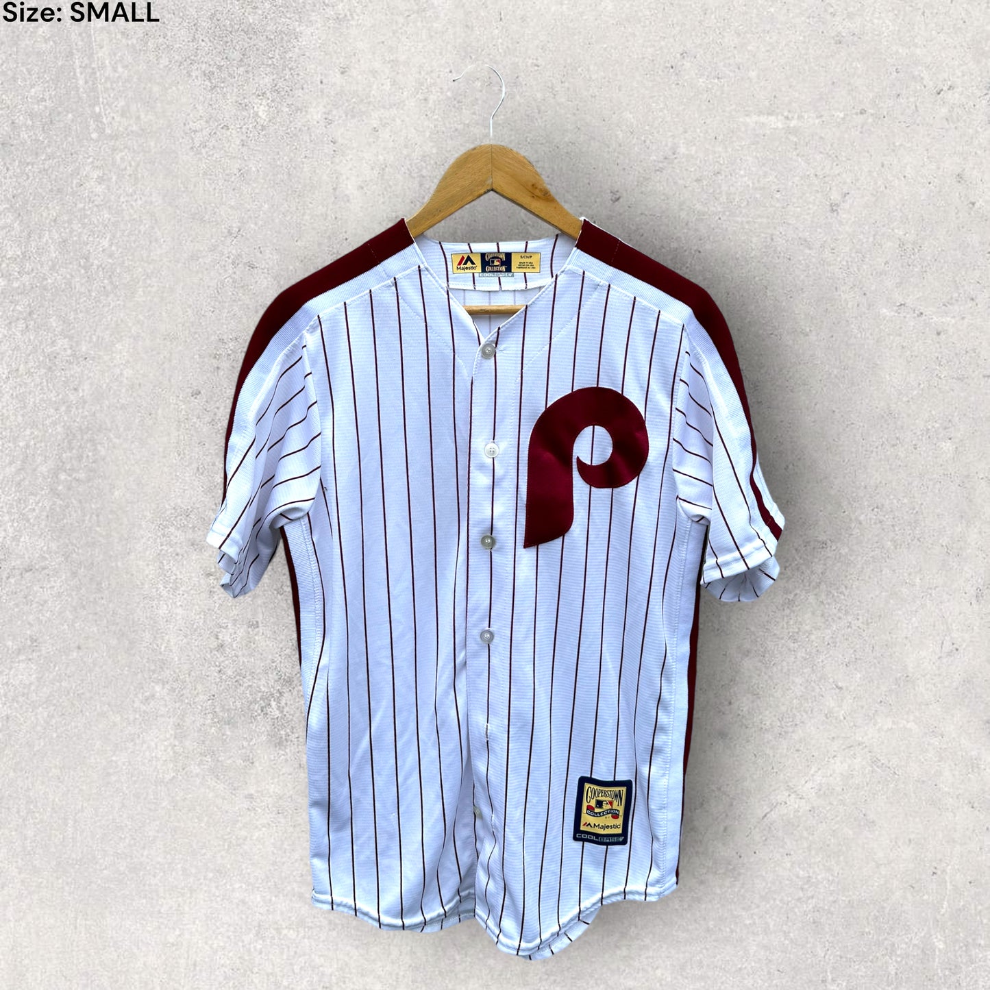 PHILADELPHIA PHILLIES VINTAGE COPPERS TOWN JERSEY