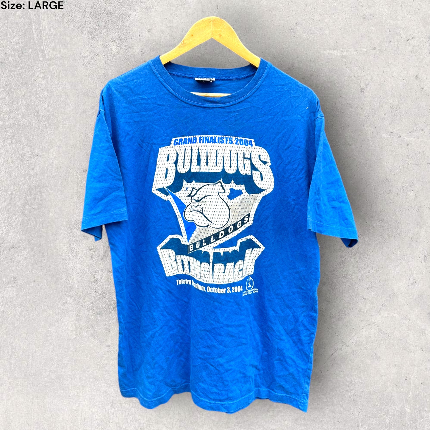 CANTERBURY BULLDOGS 2004 GRAND FINAL VINTAGE SHIRT BY TOP HEAVY