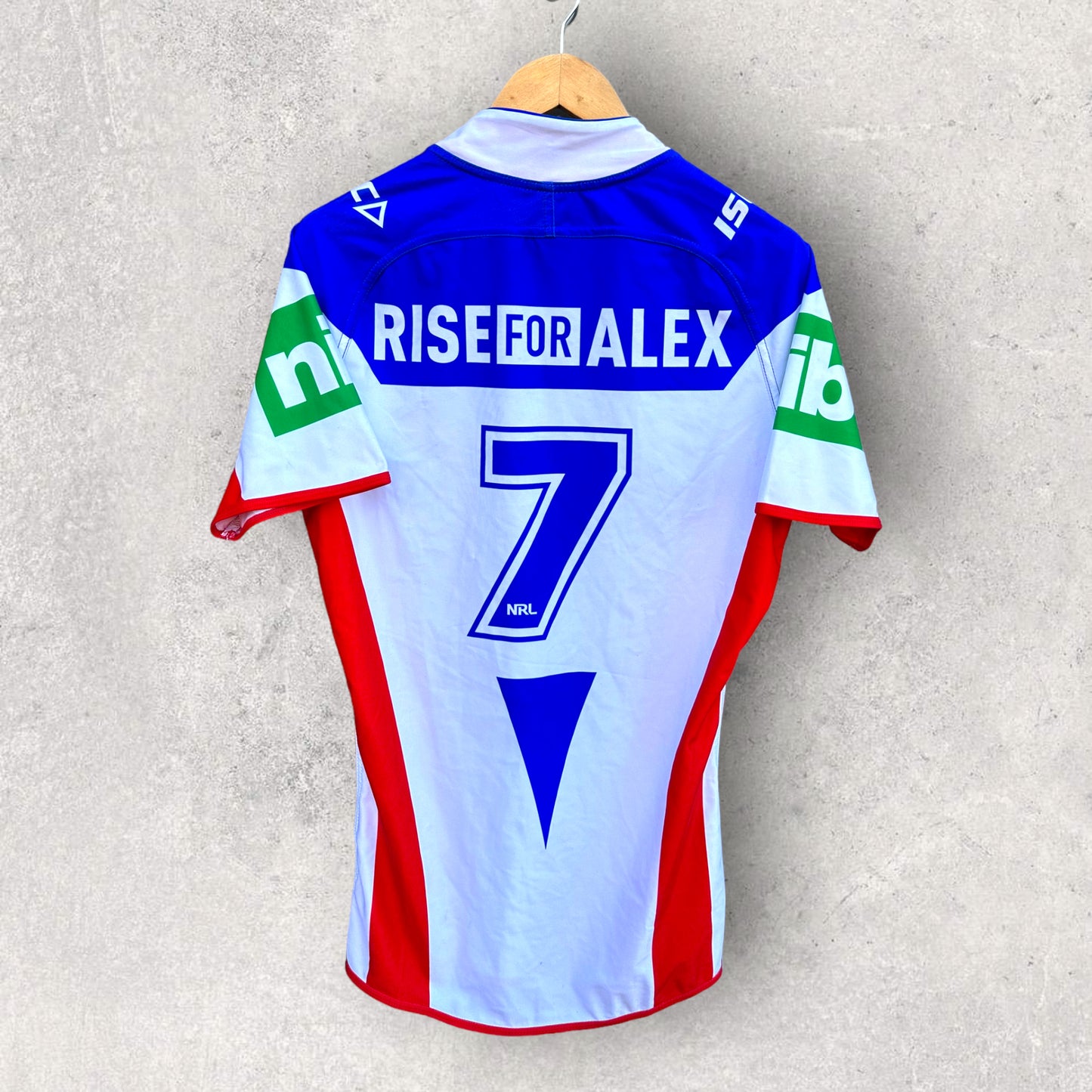 NEWCASTLE KNIGHTS 2015 AWAY PLAYER ISSUED JERSEY