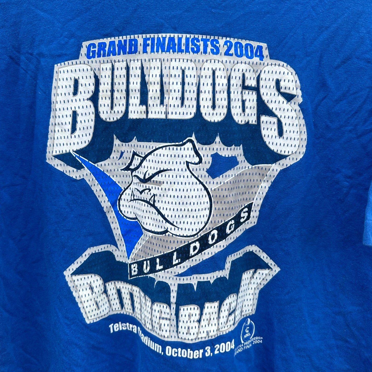 CANTERBURY BULLDOGS 2004 GRAND FINAL VINTAGE SHIRT BY TOP HEAVY