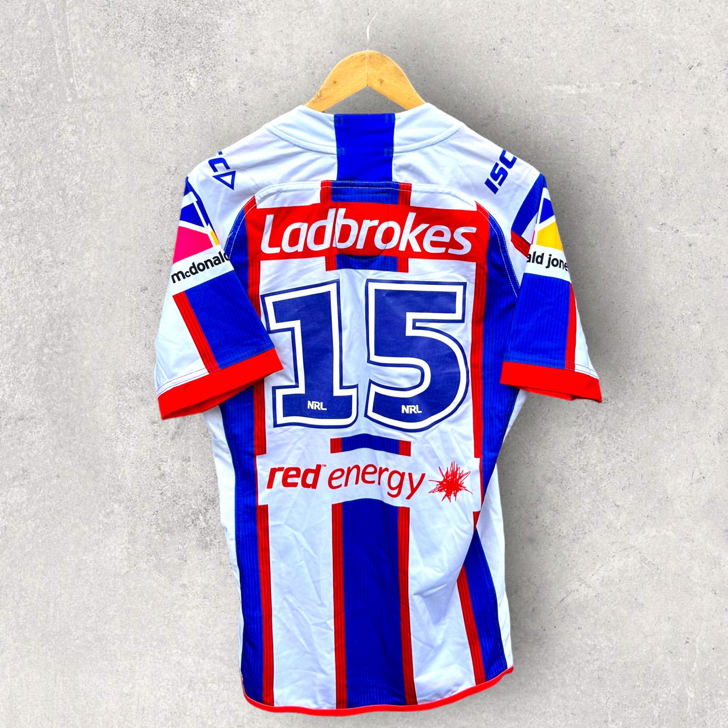 NEWCASTLE KNIGHTS 2018 AWAY PLAYER ISSUED JERSEY