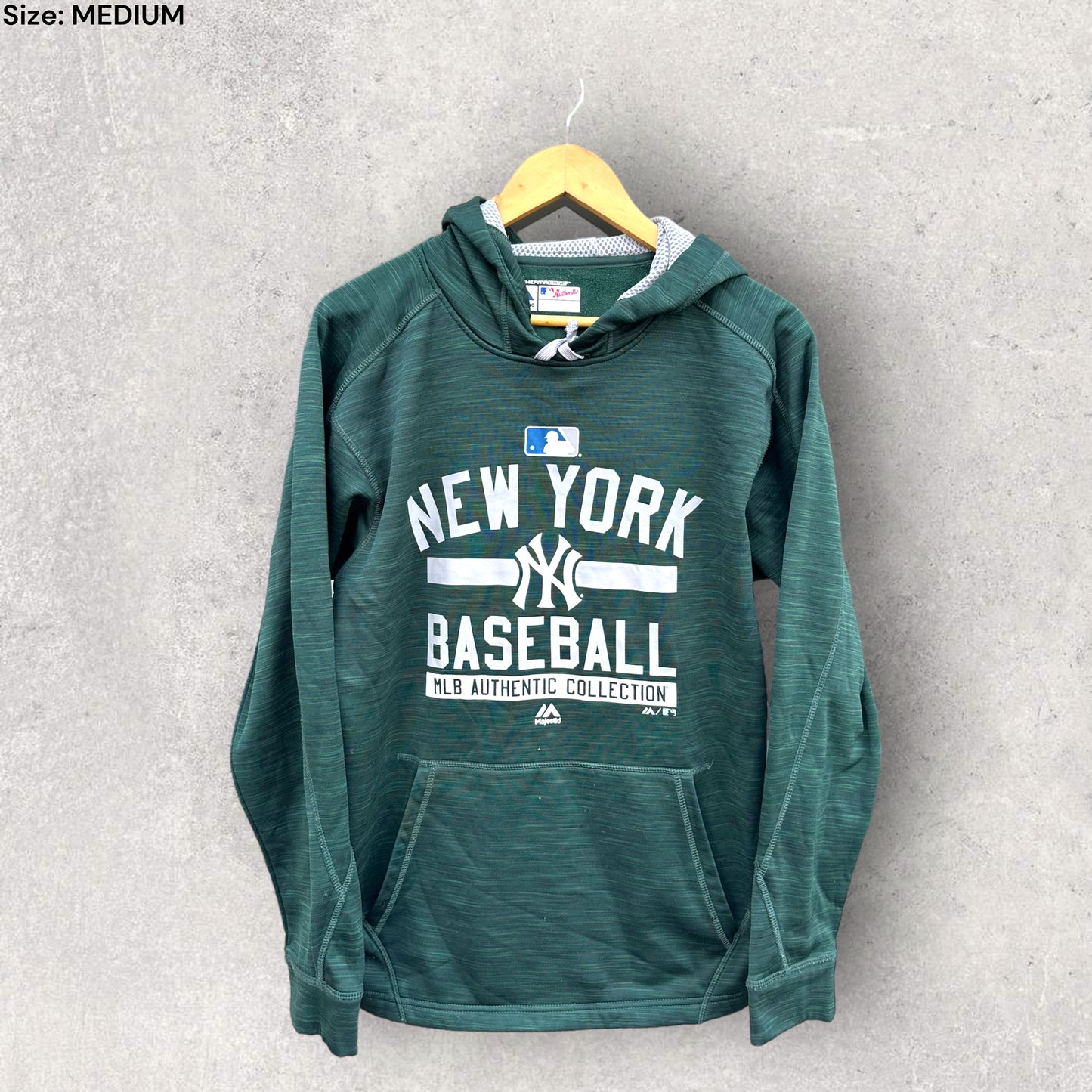 NEW YORK YANKEES GREEN HOODED JUMPER