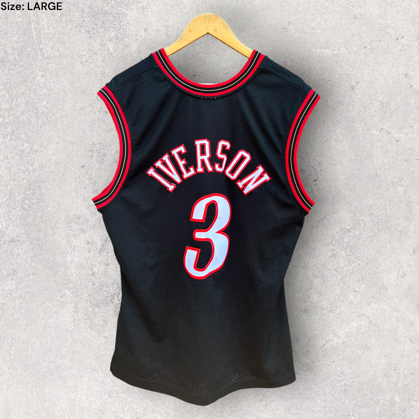 ALLEN IVERSON PHILADELPHIA 76ERS HARDWOOD CLASSIC JERSEY
