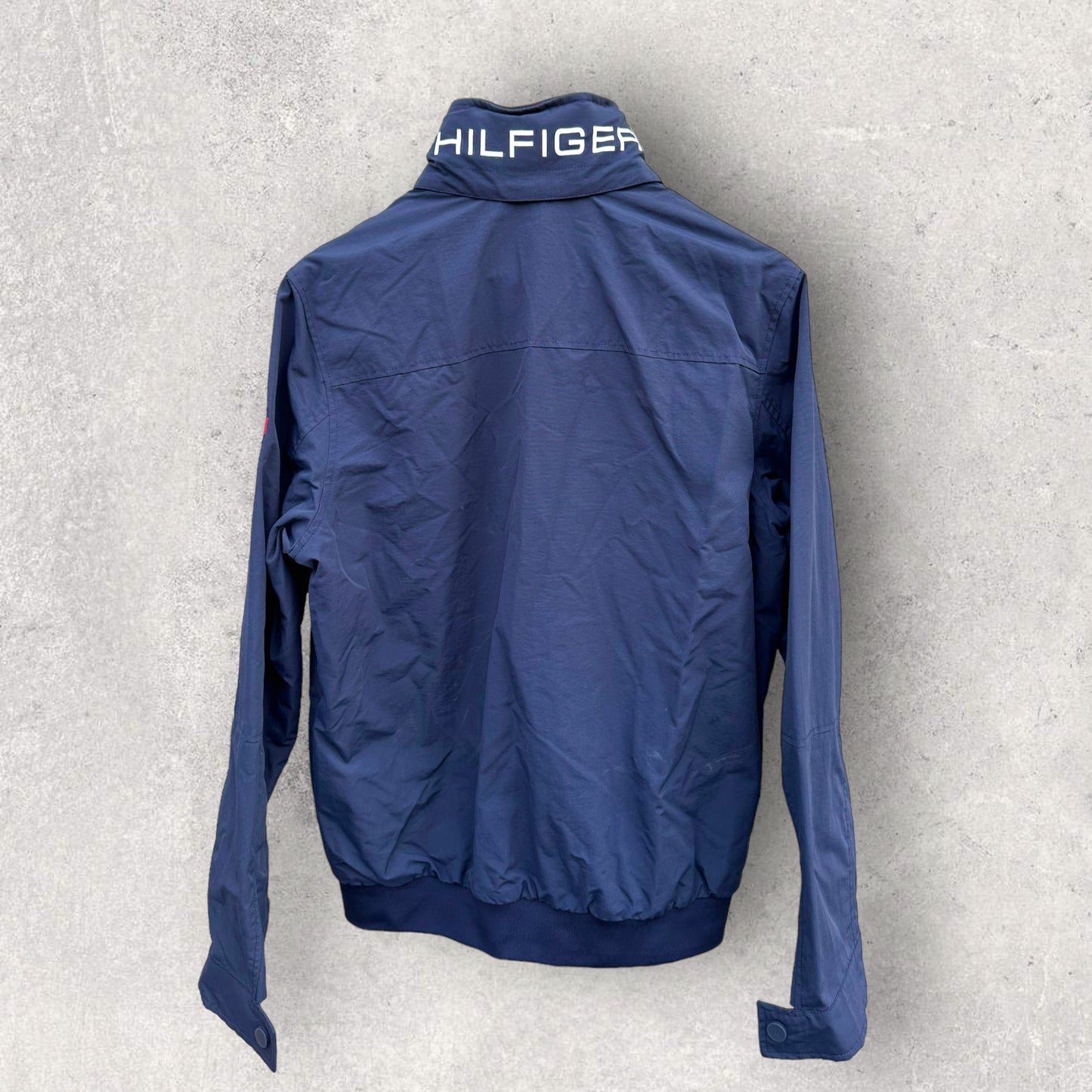 TOMMY HILFIGER NAVY BLUE SHELL JACKET