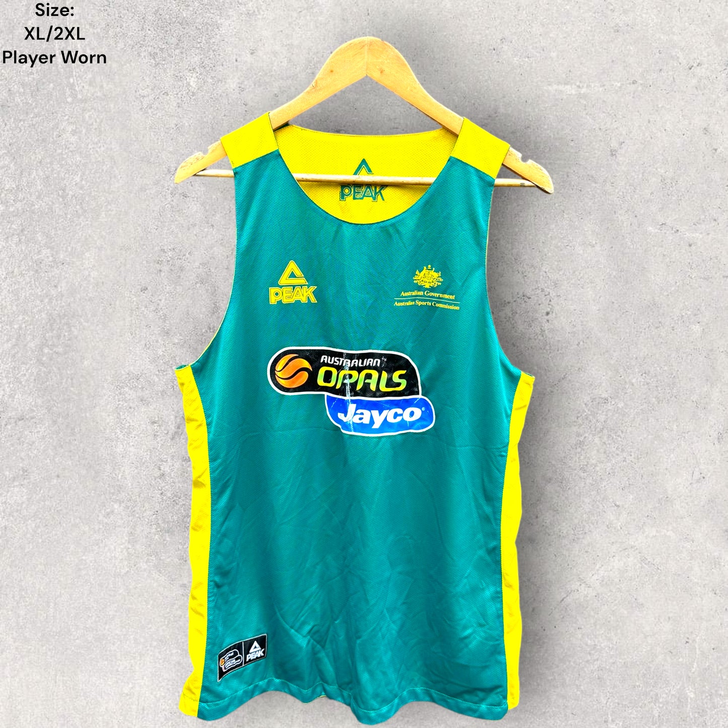 AUSTRALIAN OPALS MARIANNA TOLO PLAYER WORN REVERSE JERSEY