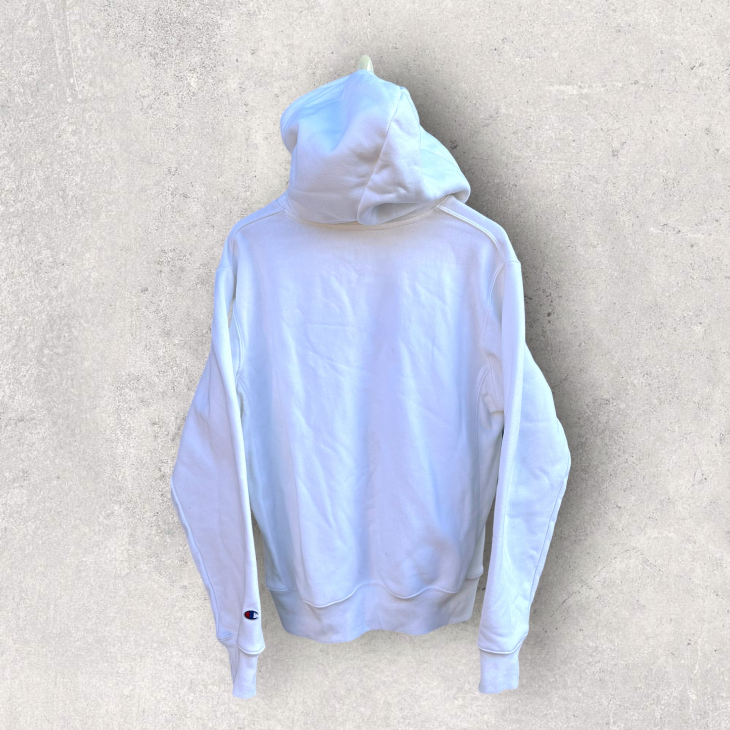 CHAMPION REVERSE WEAVE WHITE HOODIE