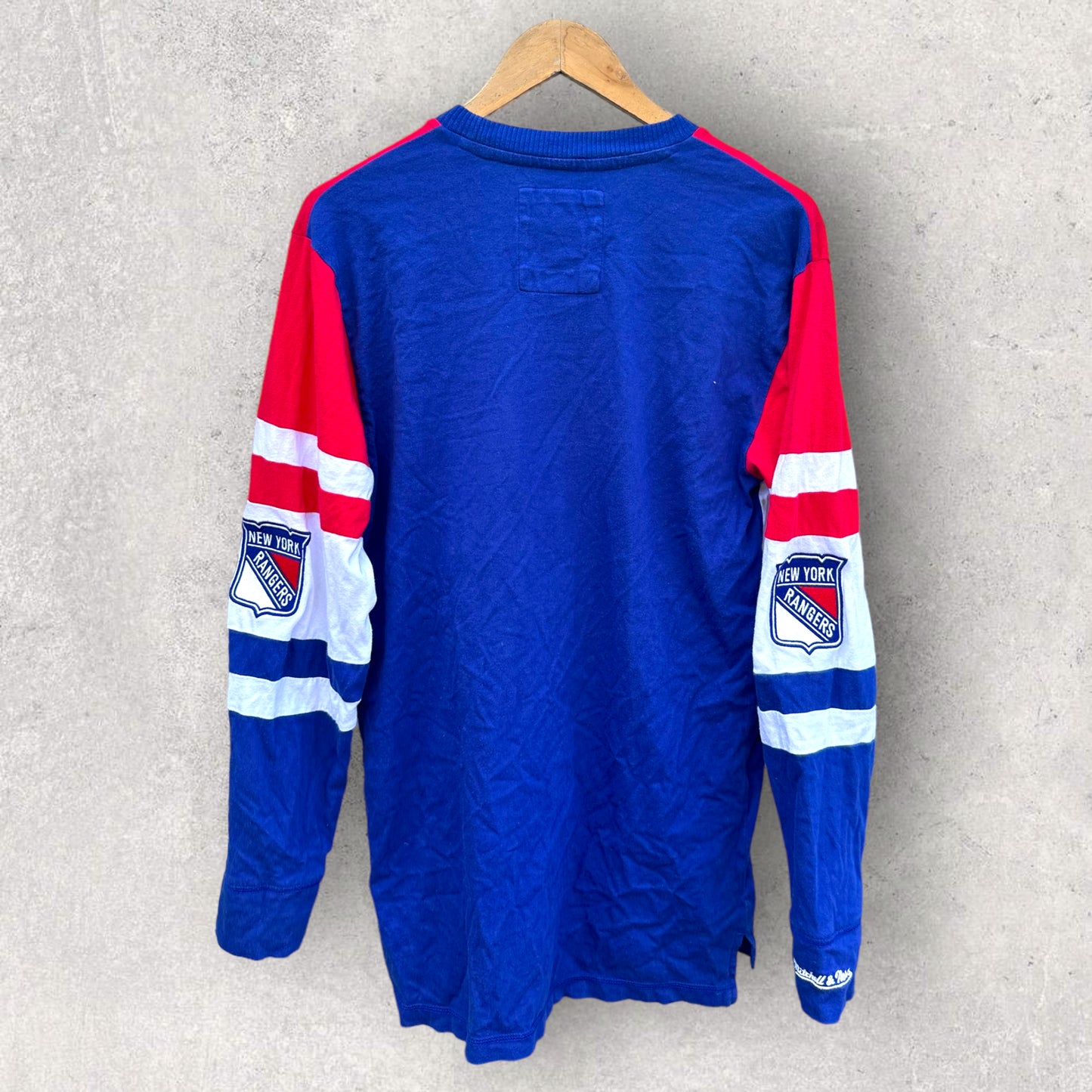 NEW YORK RANGERS LONG SLEEVE MITCHELL & NESS JUMPER
