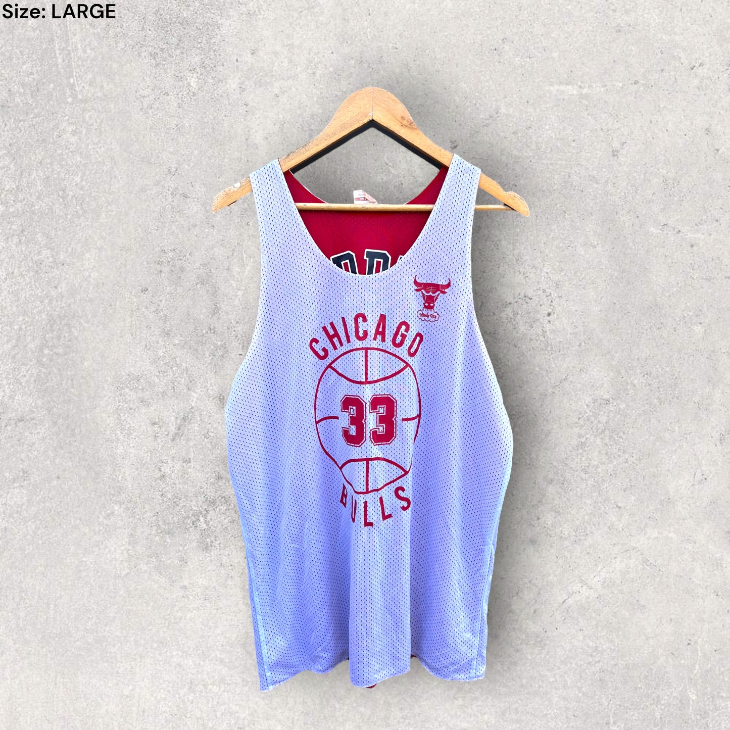 SCOTTIE PIPPEN CHICAGO BULLS REVERSE SINGLET