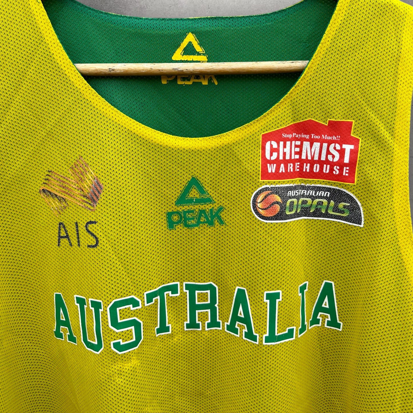 AUSTRALIAN OPALS MARIANNA TOLO PLAYER WORN REVERSE JERSEY