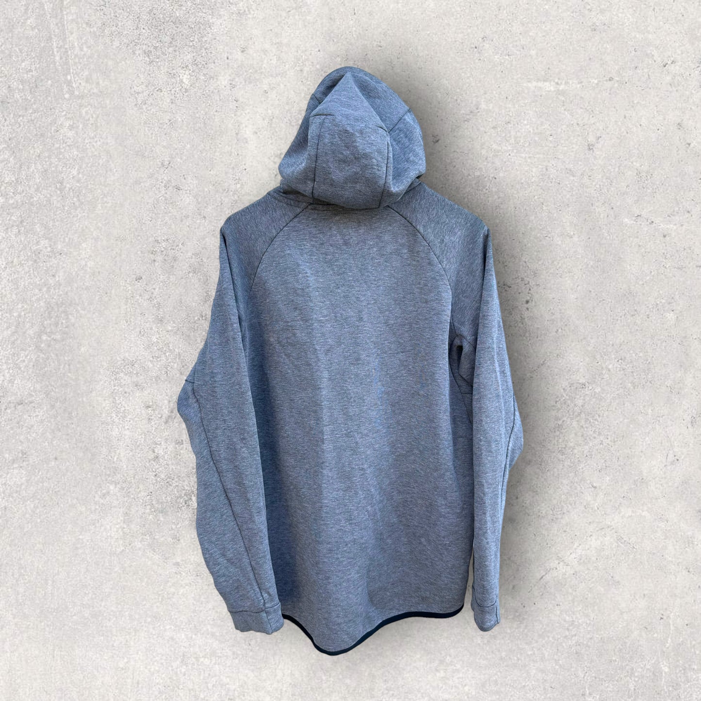 NIKE GREY TECH FLEECE HOODED JUMPER