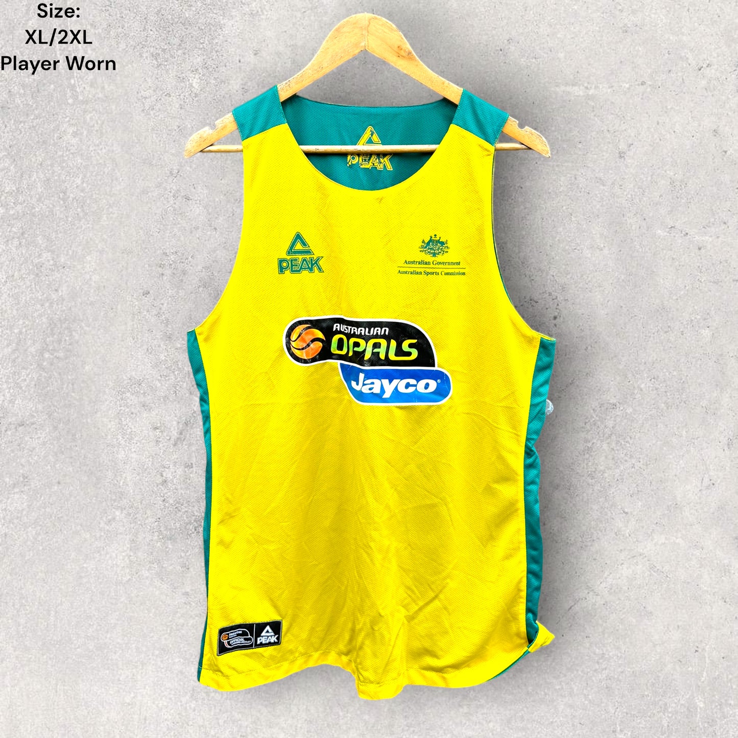 AUSTRALIAN OPALS MARIANNA TOLO PLAYER WORN REVERSE JERSEY