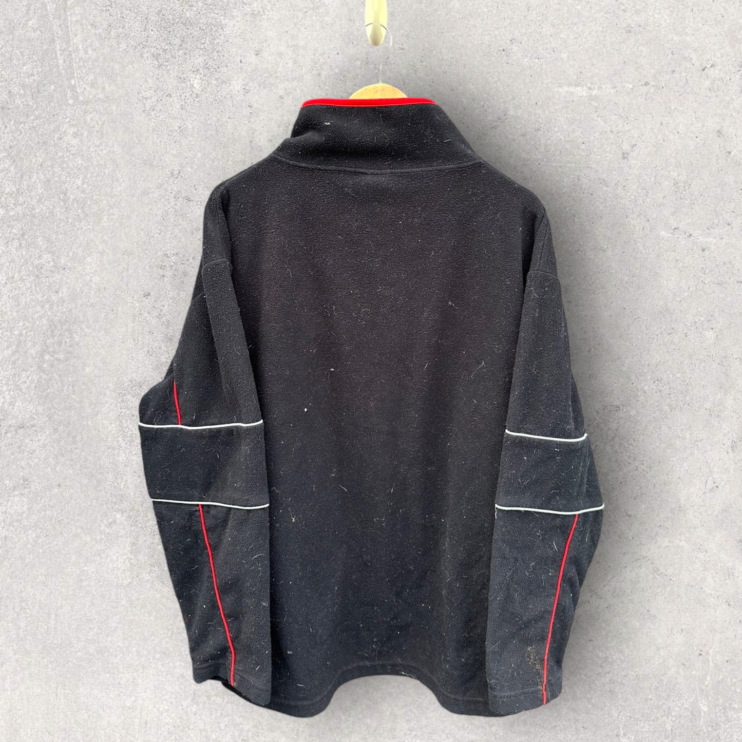 ESSENDON BOMBERS HALF ZIP FLEECE JUMPER