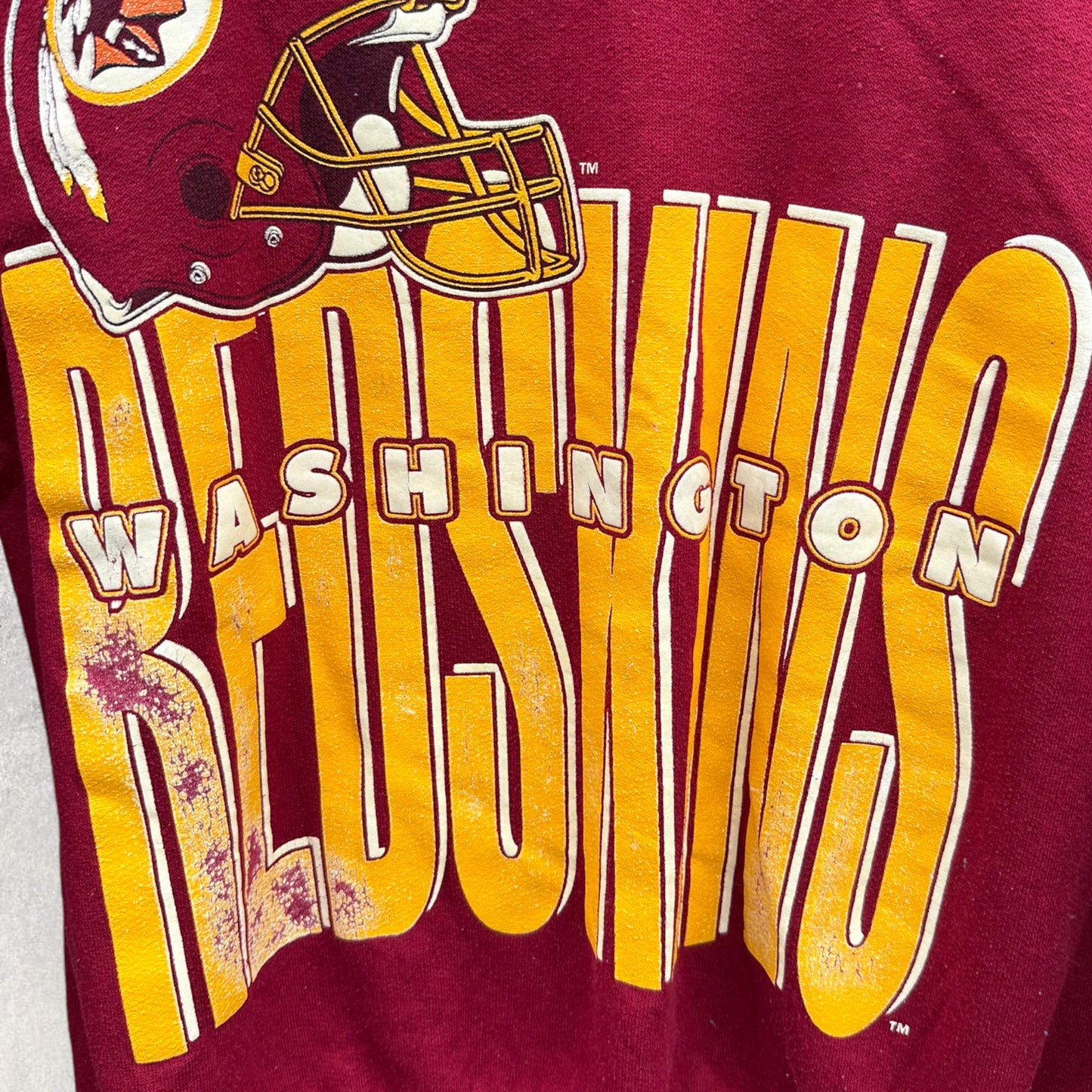 WASHINGTON REDSKINS 1980s VINTAGE CREW NECK JUMPER