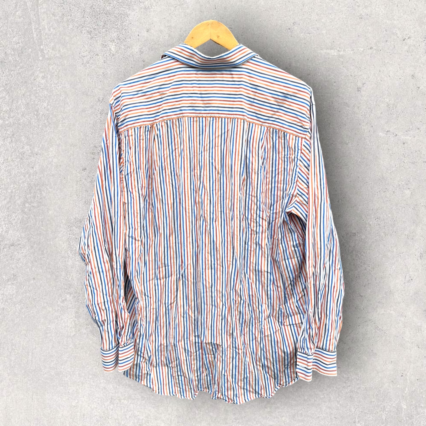 RM WILLIAMS LONG SLEEVE STRIPED DRESS SHIRT