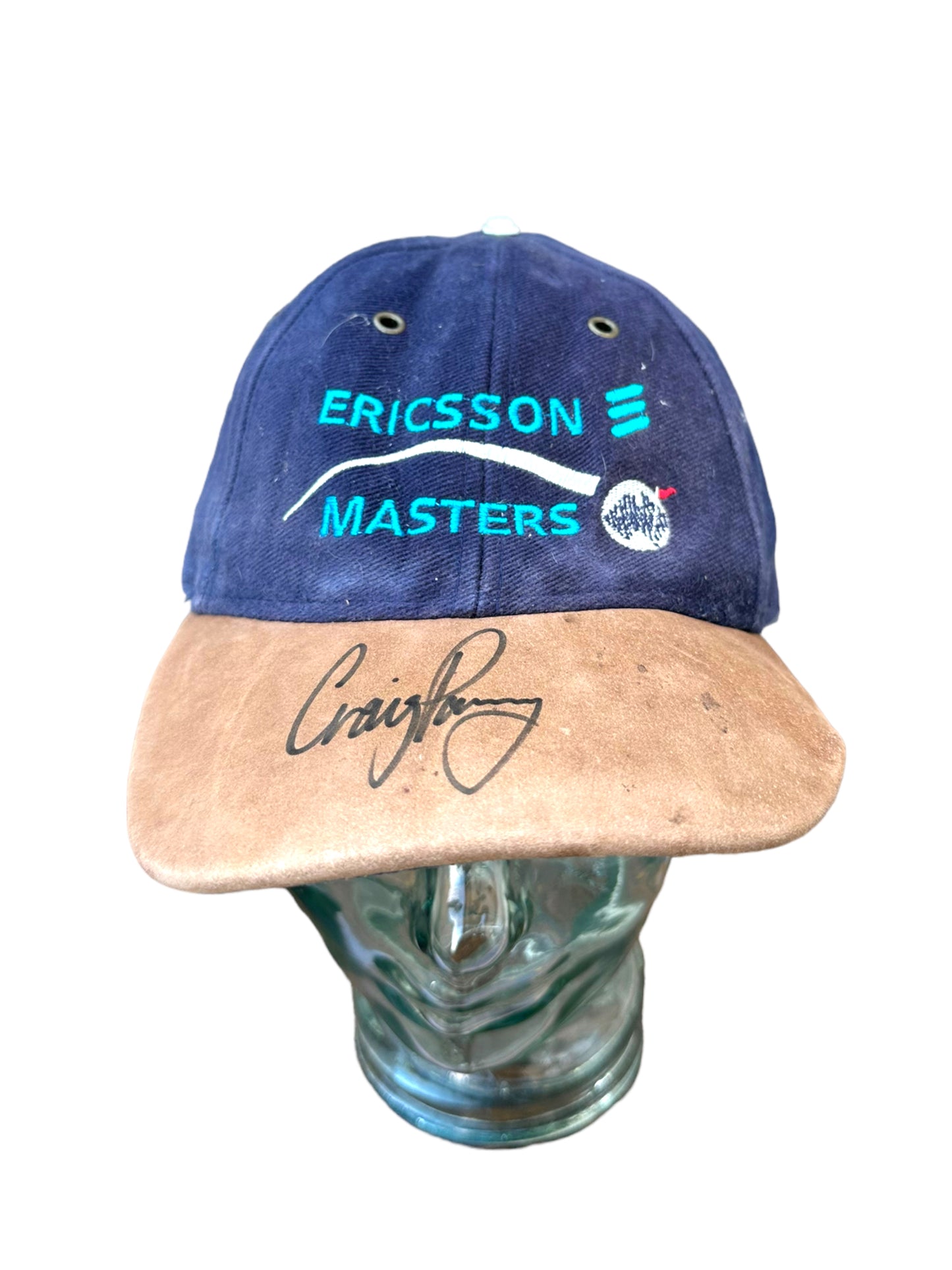 ERICSSON MASTERS VINTAGE HAT SIGNED BY CRAIG PARRY
