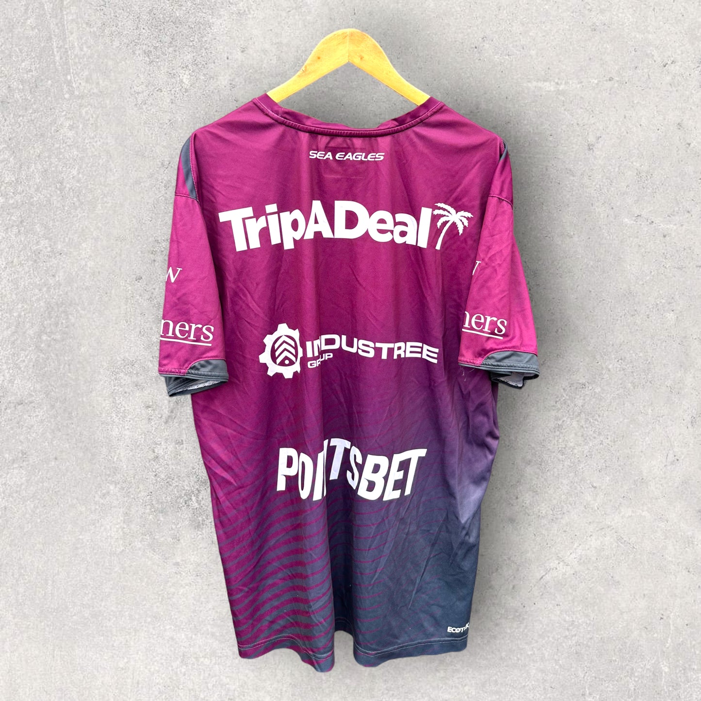 TANIELA PASEKA MANLY SEA EAGLES SIGNED + WORN TRAINING SHIRT